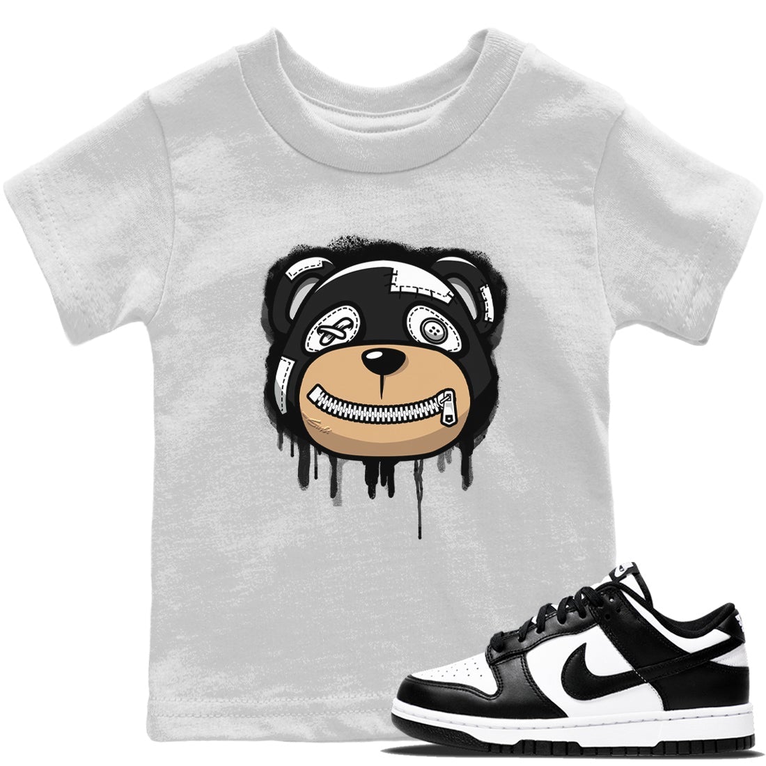 Bear Face Kids Tops - Dunk Panda