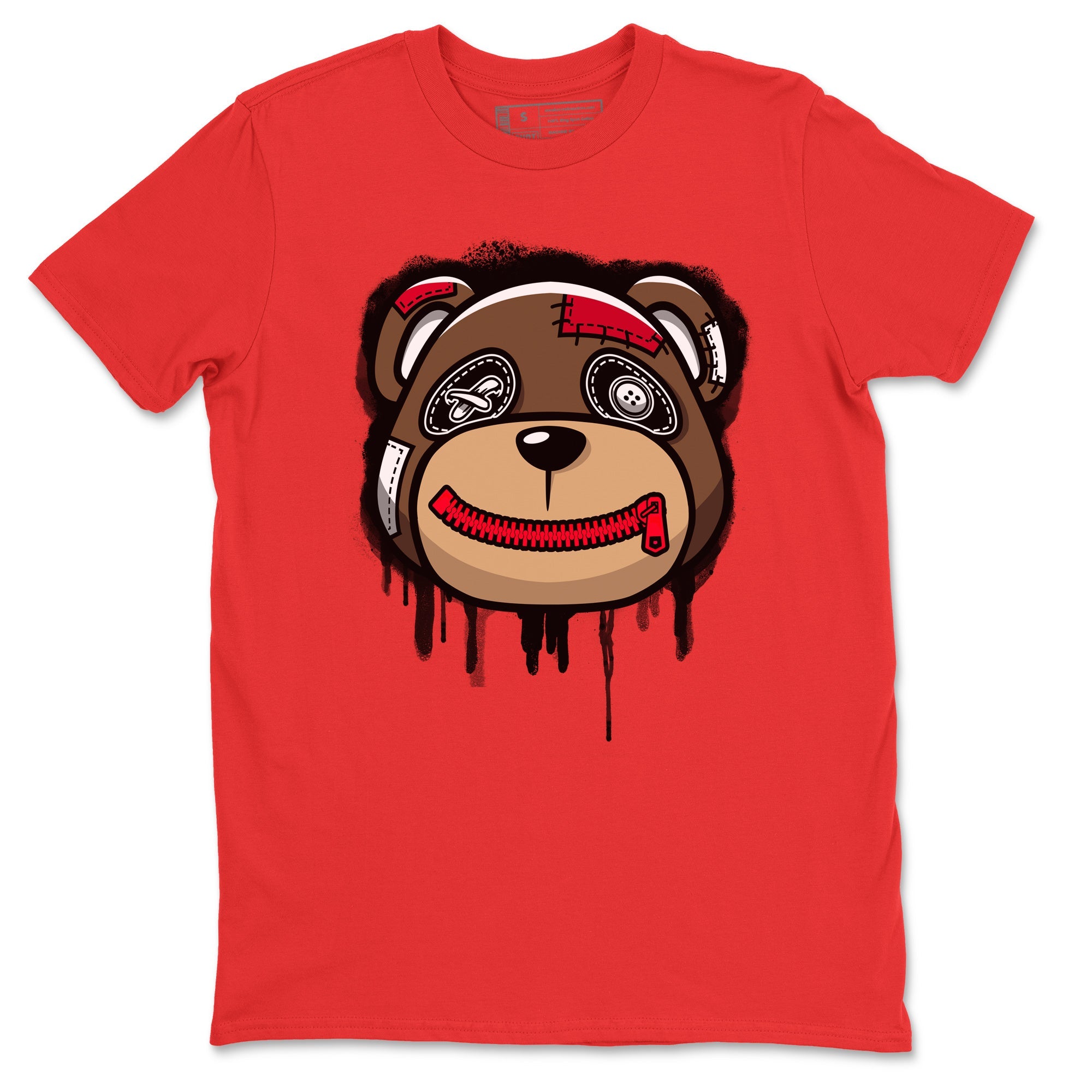 Bear Face Unisex Tops - Air Jordan 1 Bred Patent