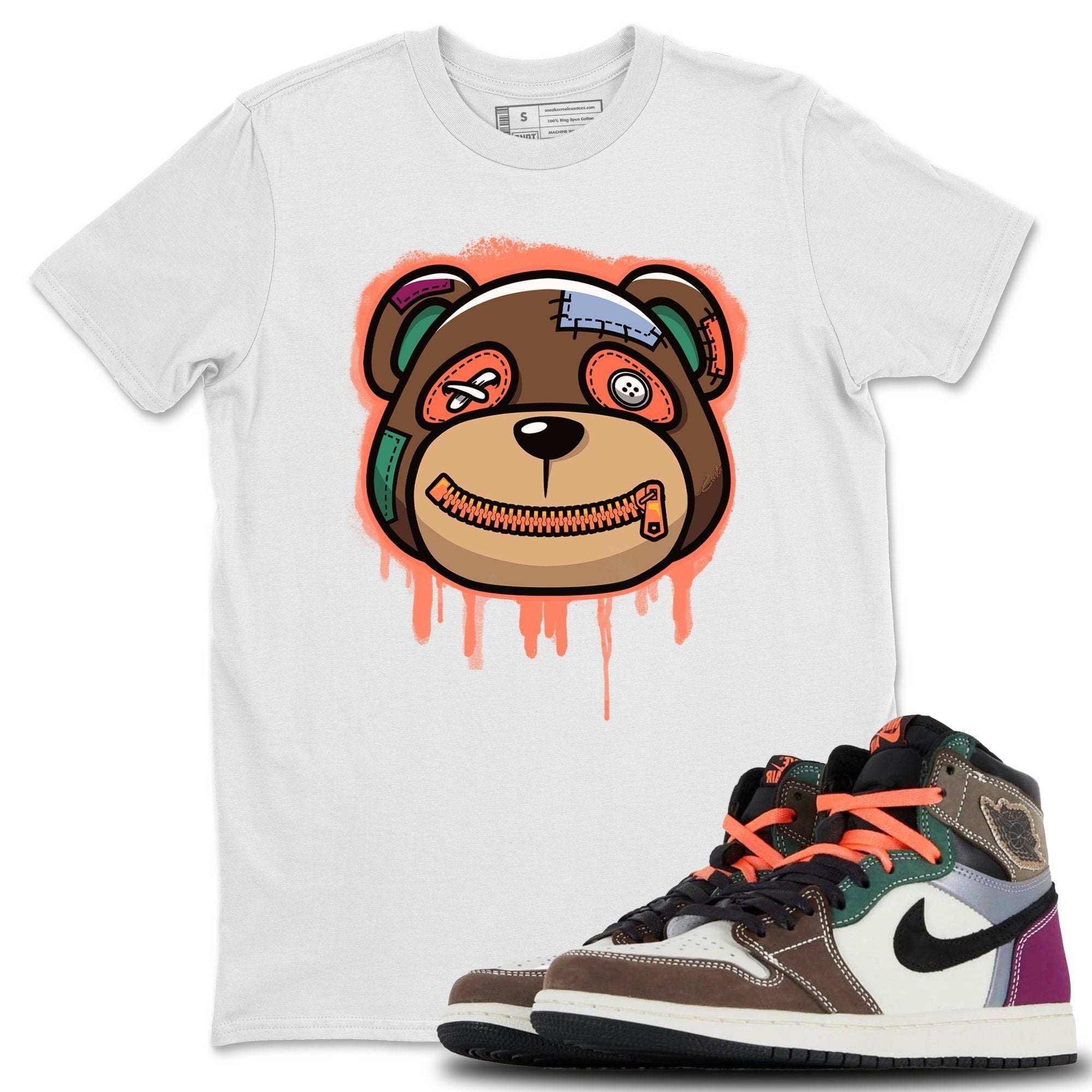 Bear Face Unisex Tops - Air Jordan 1 Hand Crafted