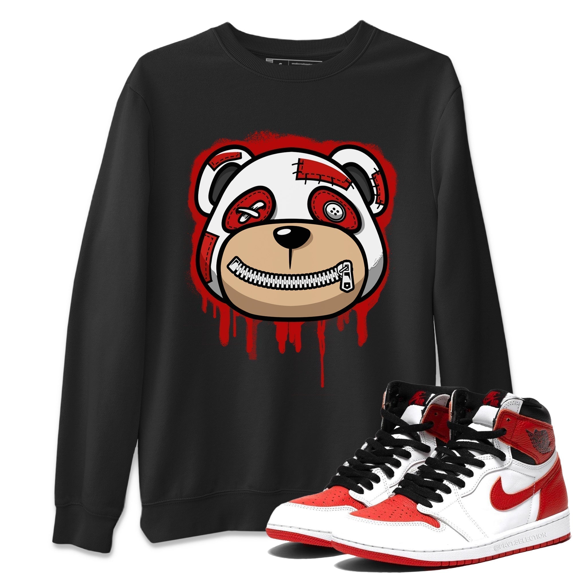 Bear Face Unisex Tops - Air Jordan 1 Heritage