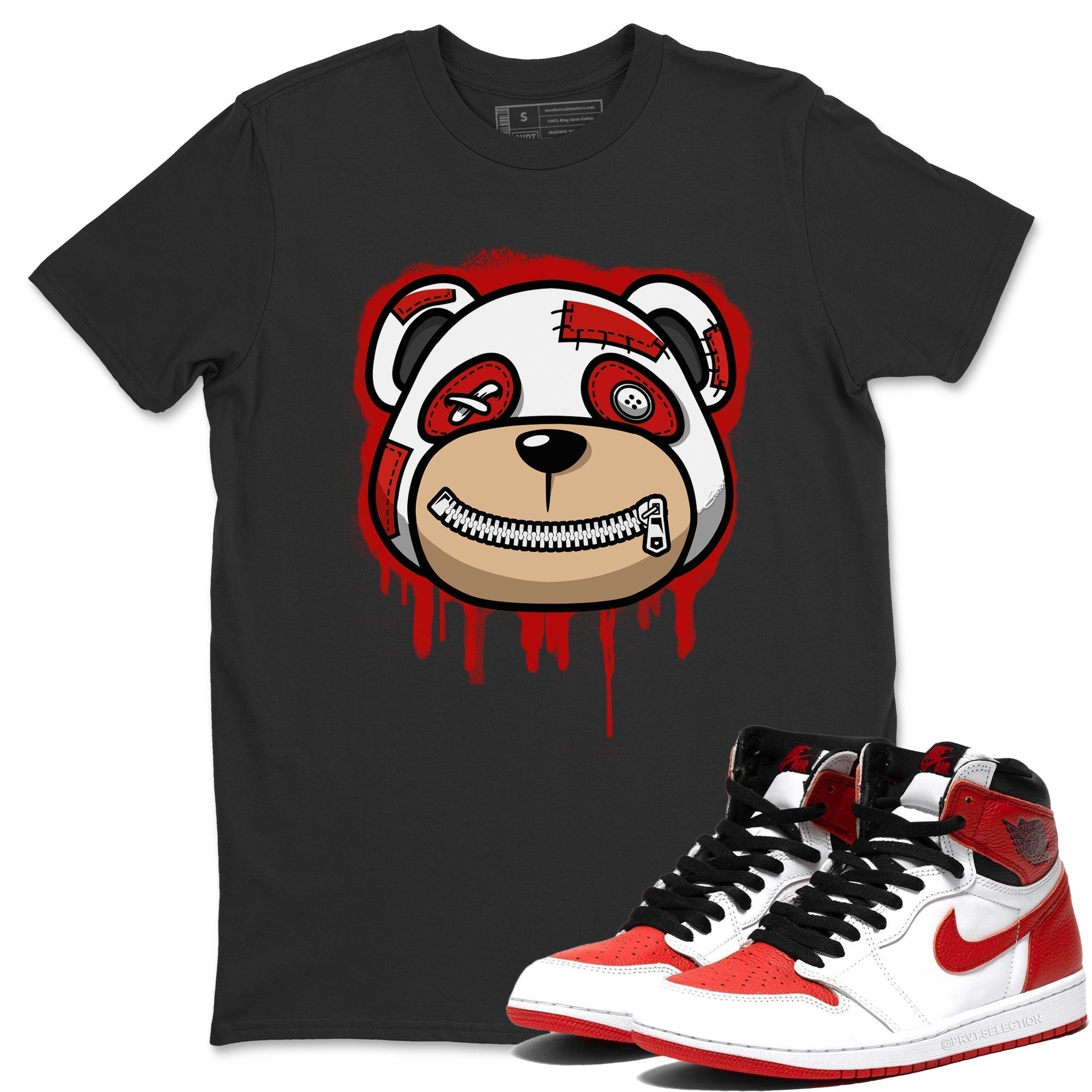 Bear Face Unisex Tops - Air Jordan 1 Heritage