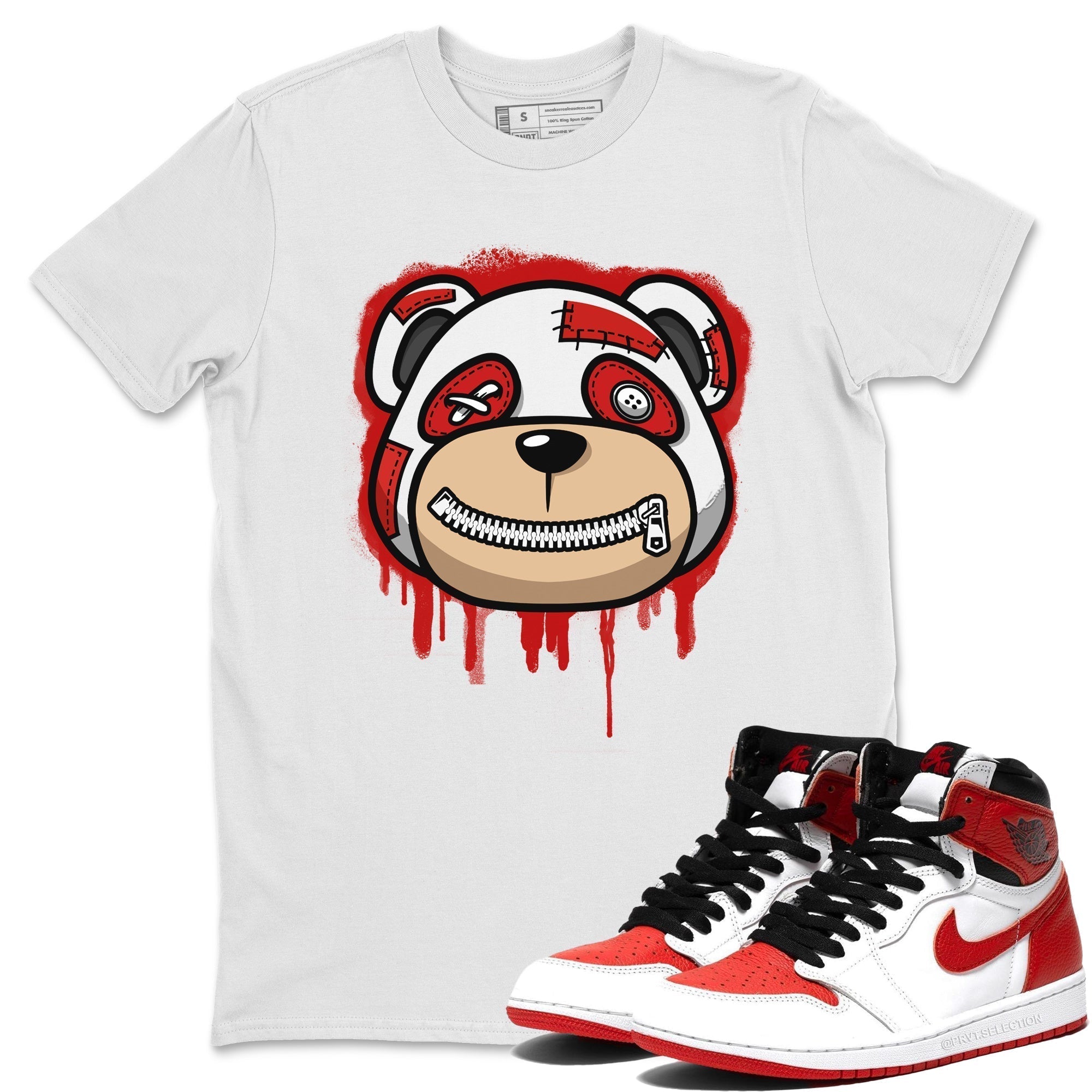 Bear Face Unisex Tops - Air Jordan 1 Heritage