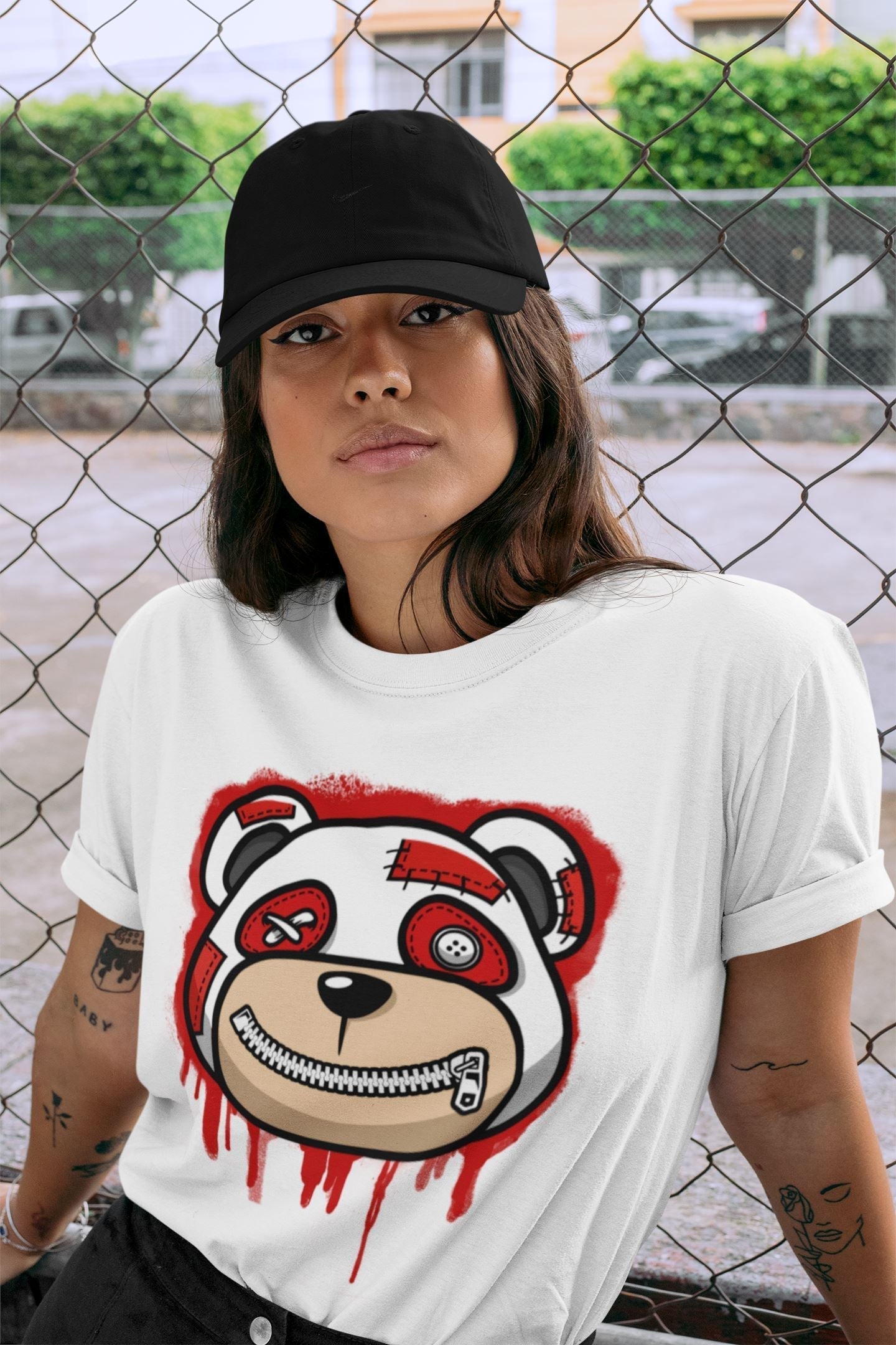 Bear Face Unisex Tops - Air Jordan 1 Heritage