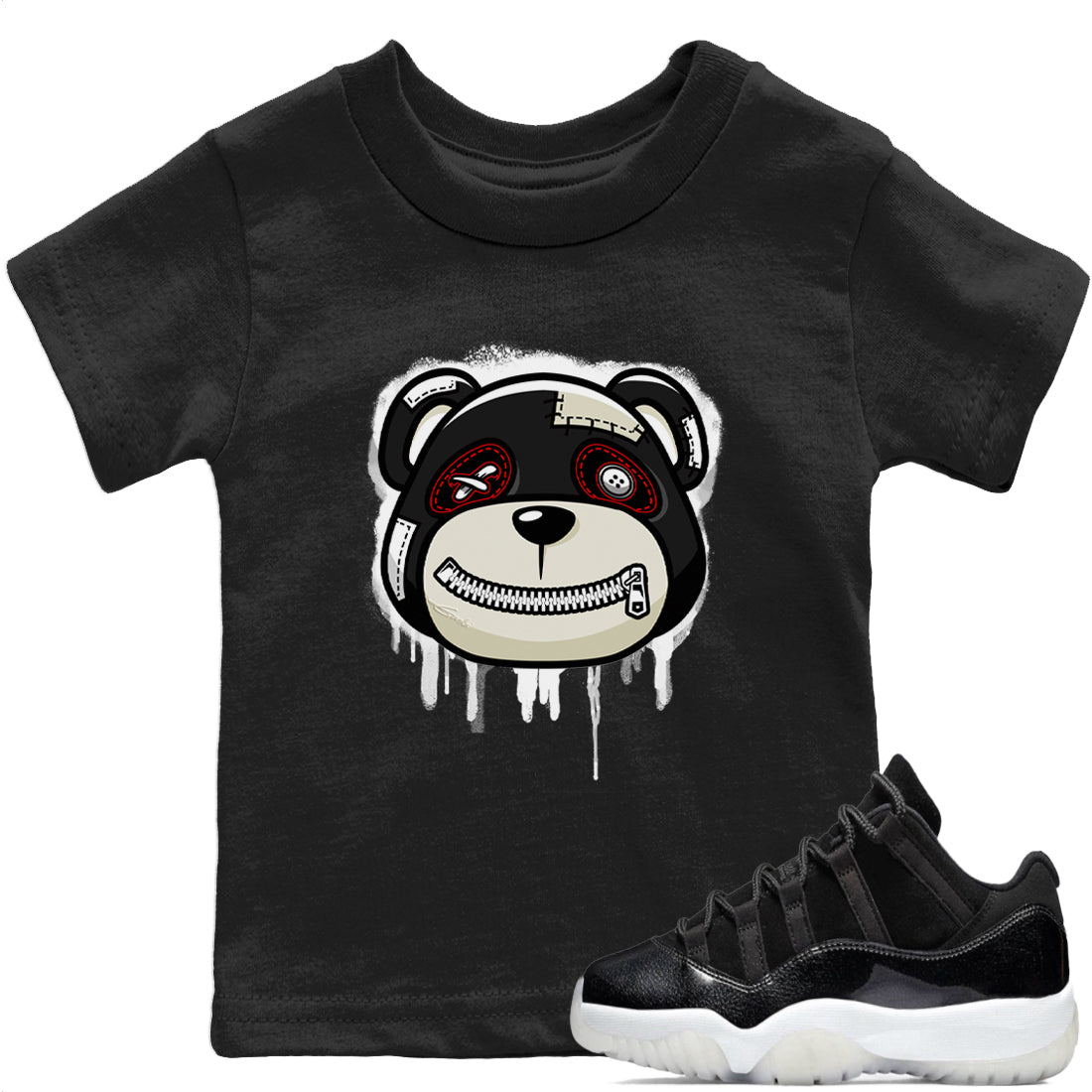 Bear Face Kids Tops - Air Jordan 11 72-10