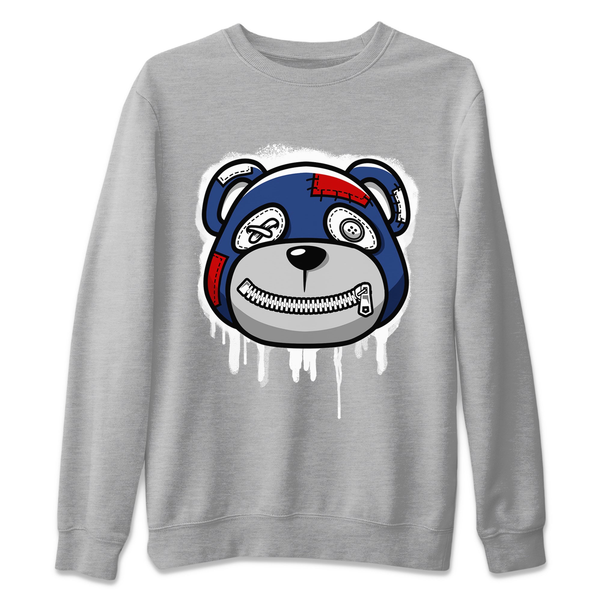 Bear Face Unisex Tops - Air Jordan 13 French Blue