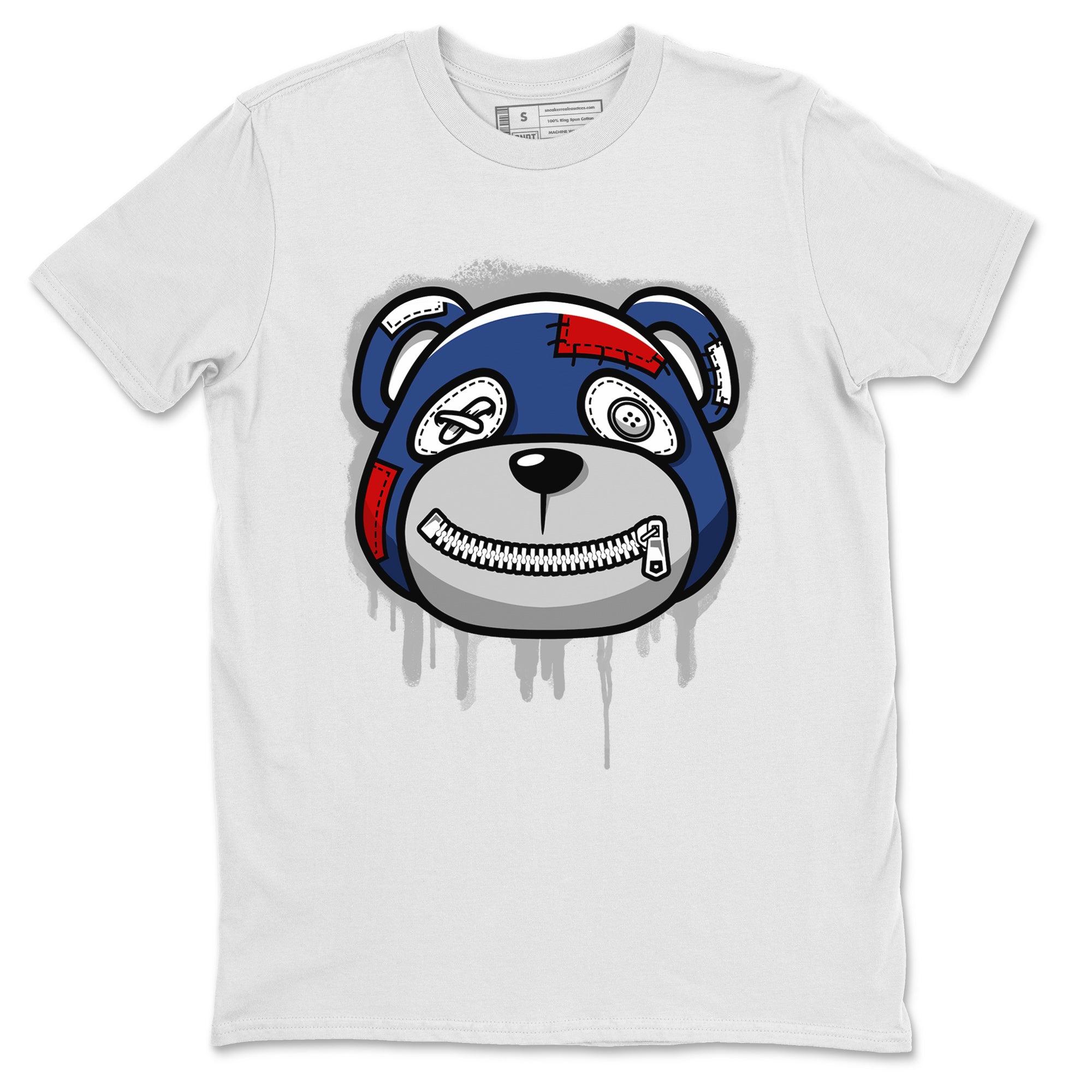 Bear Face Unisex Tops - Air Jordan 13 French Blue