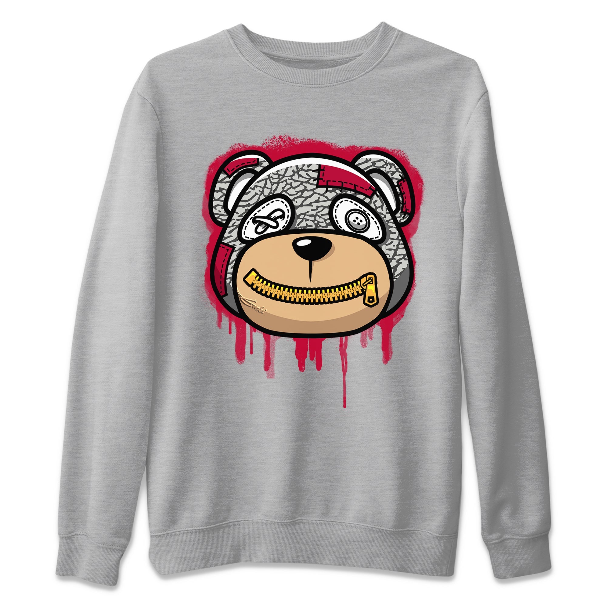 Bear Face Unisex Tops - Air Jordan 3 Cardinal