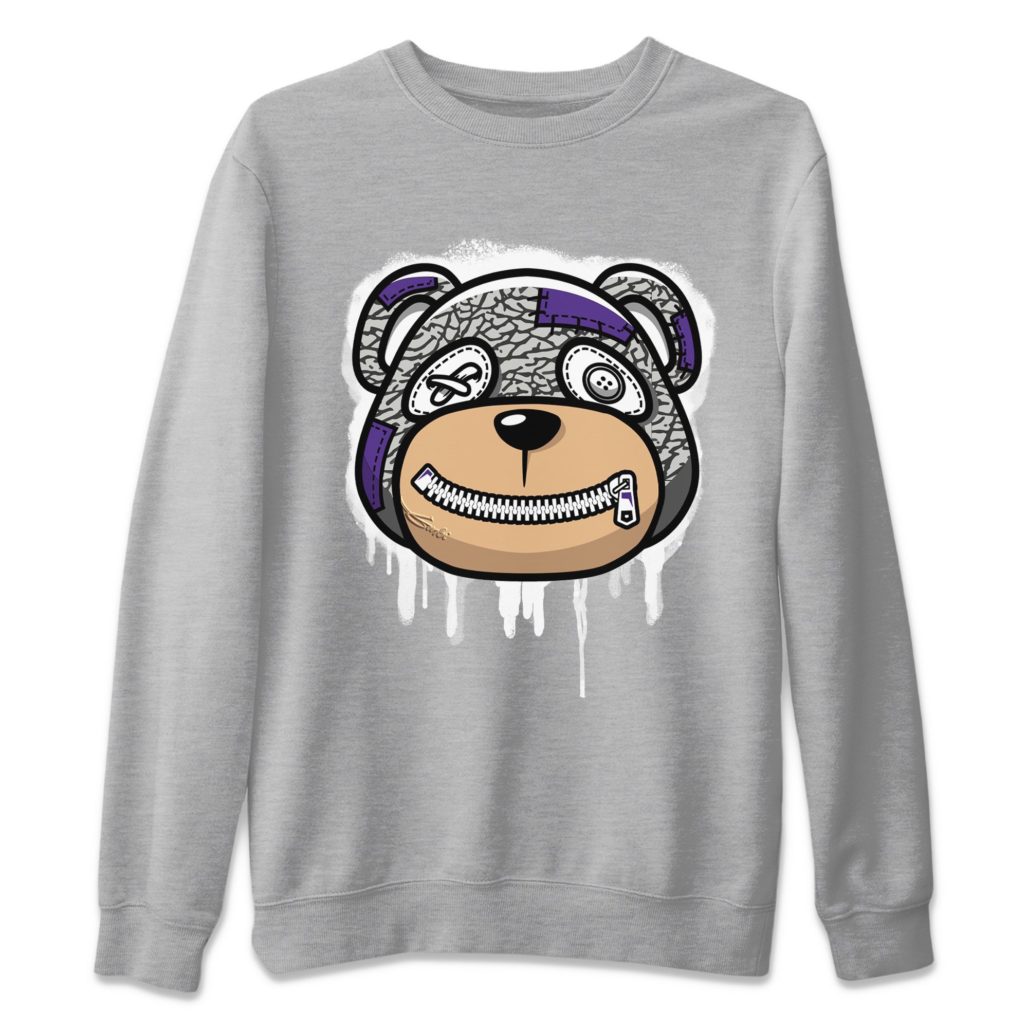 Bear Face Unisex Tops - Air Jordan 3 Dark Iris