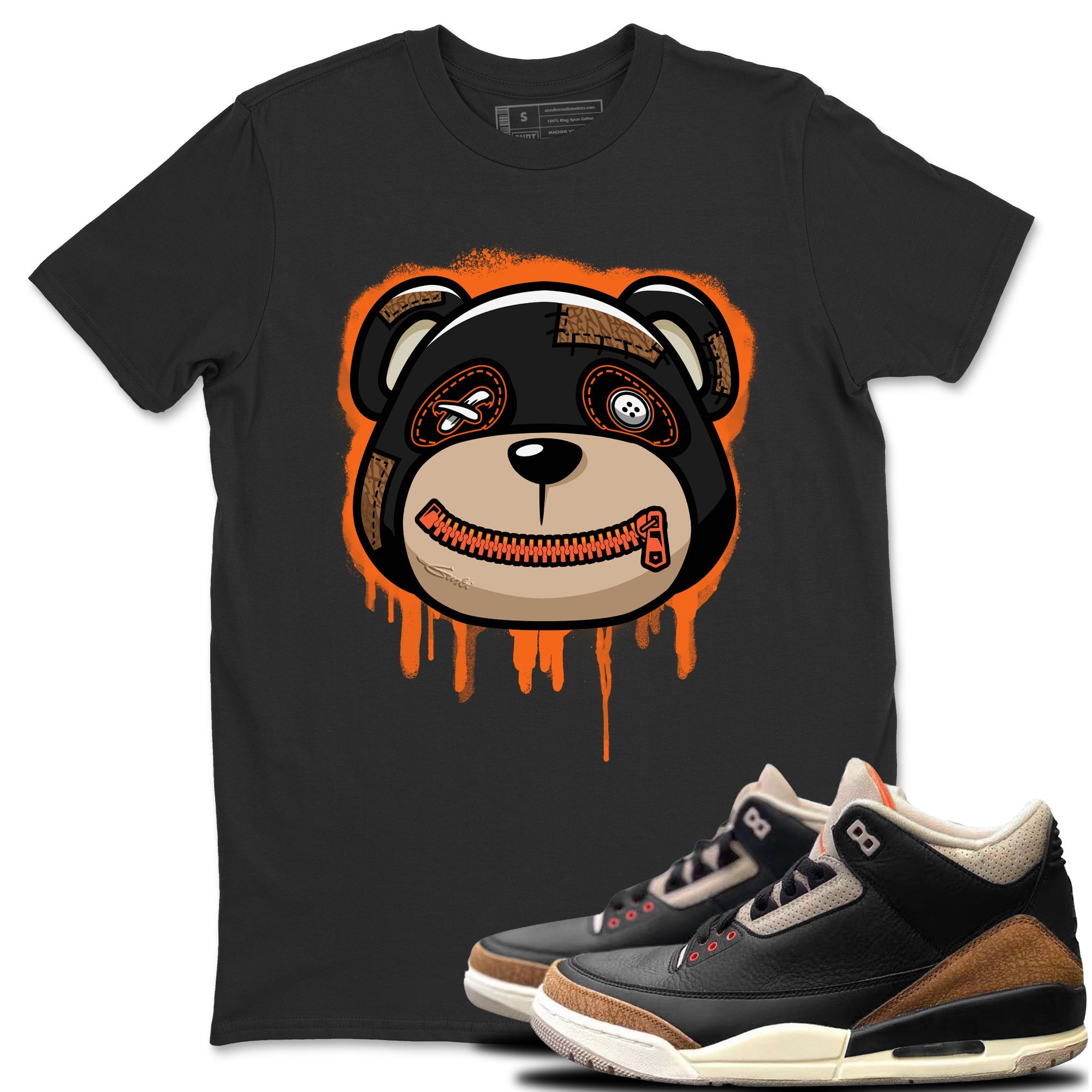 Bear Face Unisex Tops - Air Jordan 3 Desert Elephant