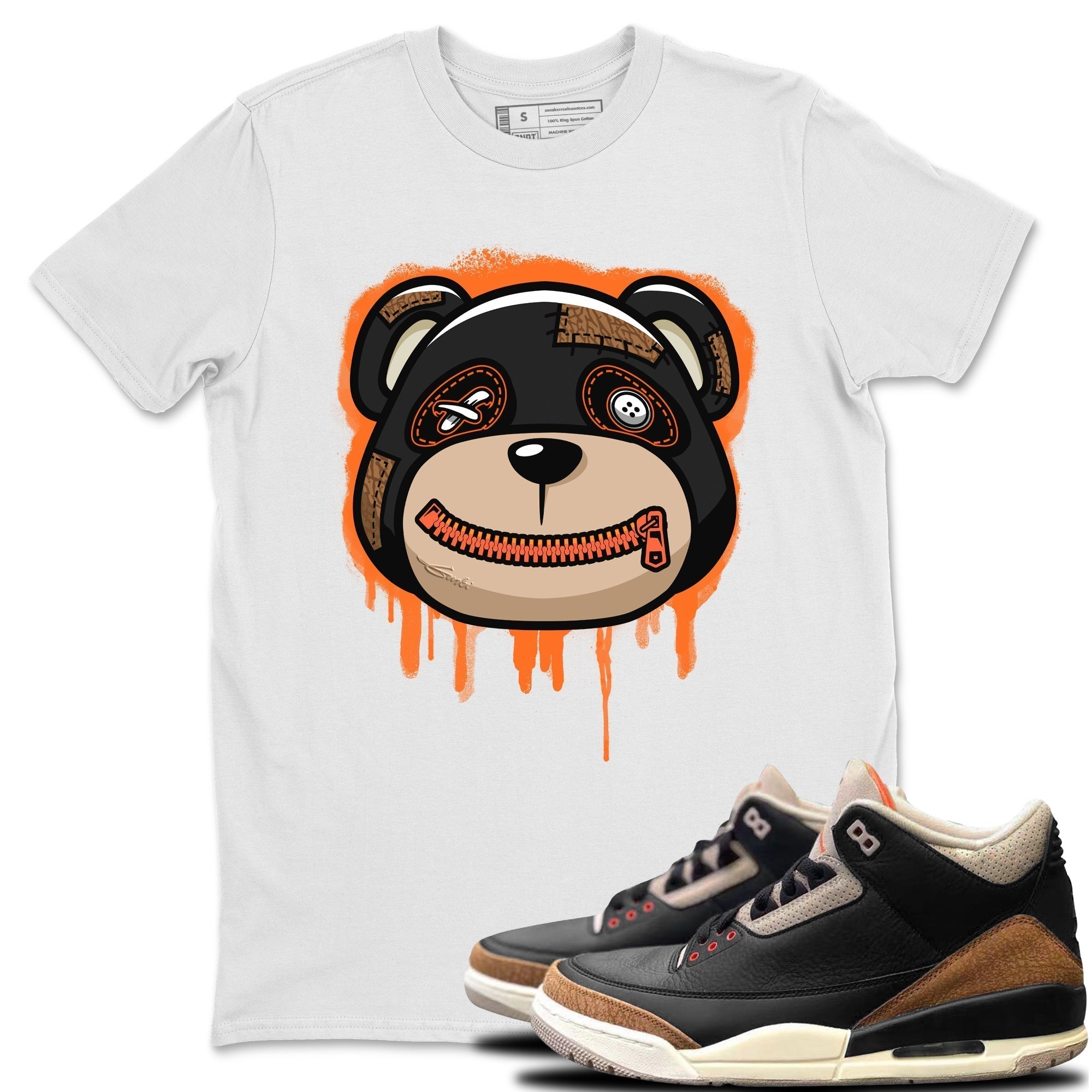 Bear Face Unisex Tops - Air Jordan 3 Desert Elephant