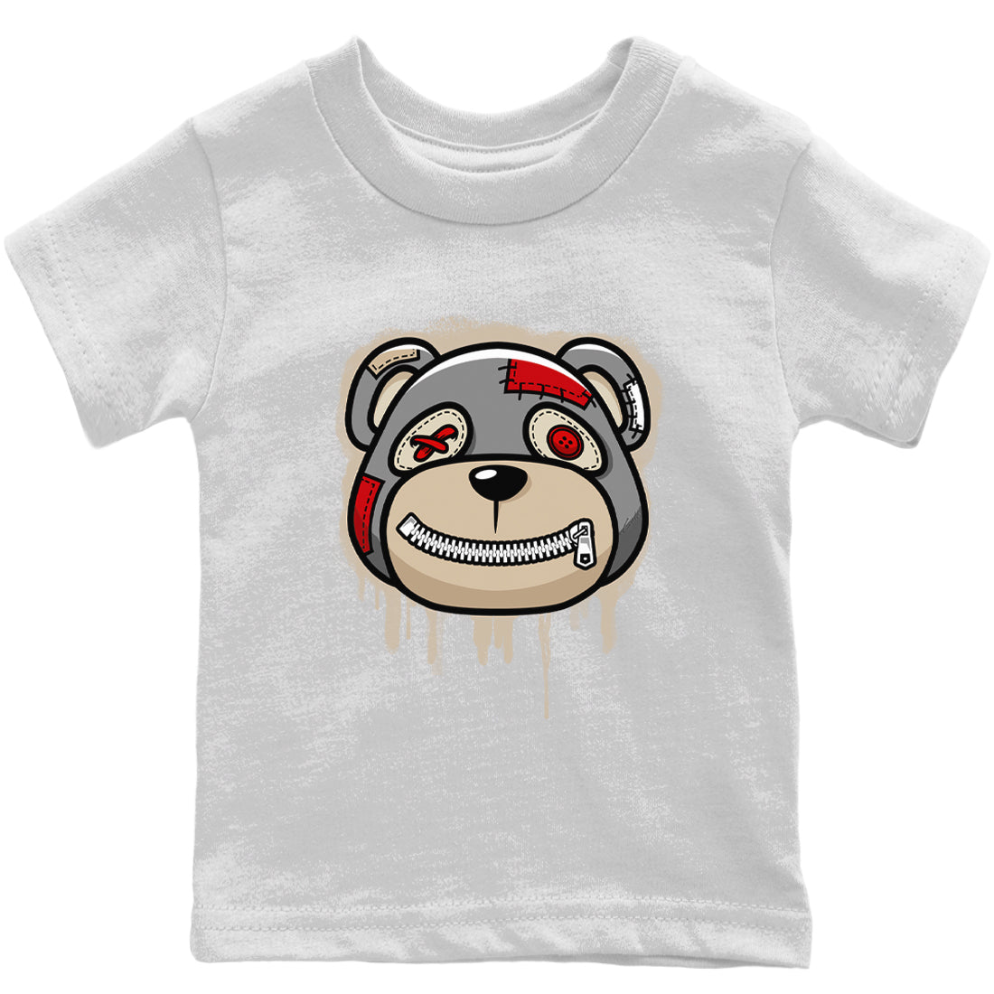 Bear Face Kids Tops - Air Jordan 3 Muslin