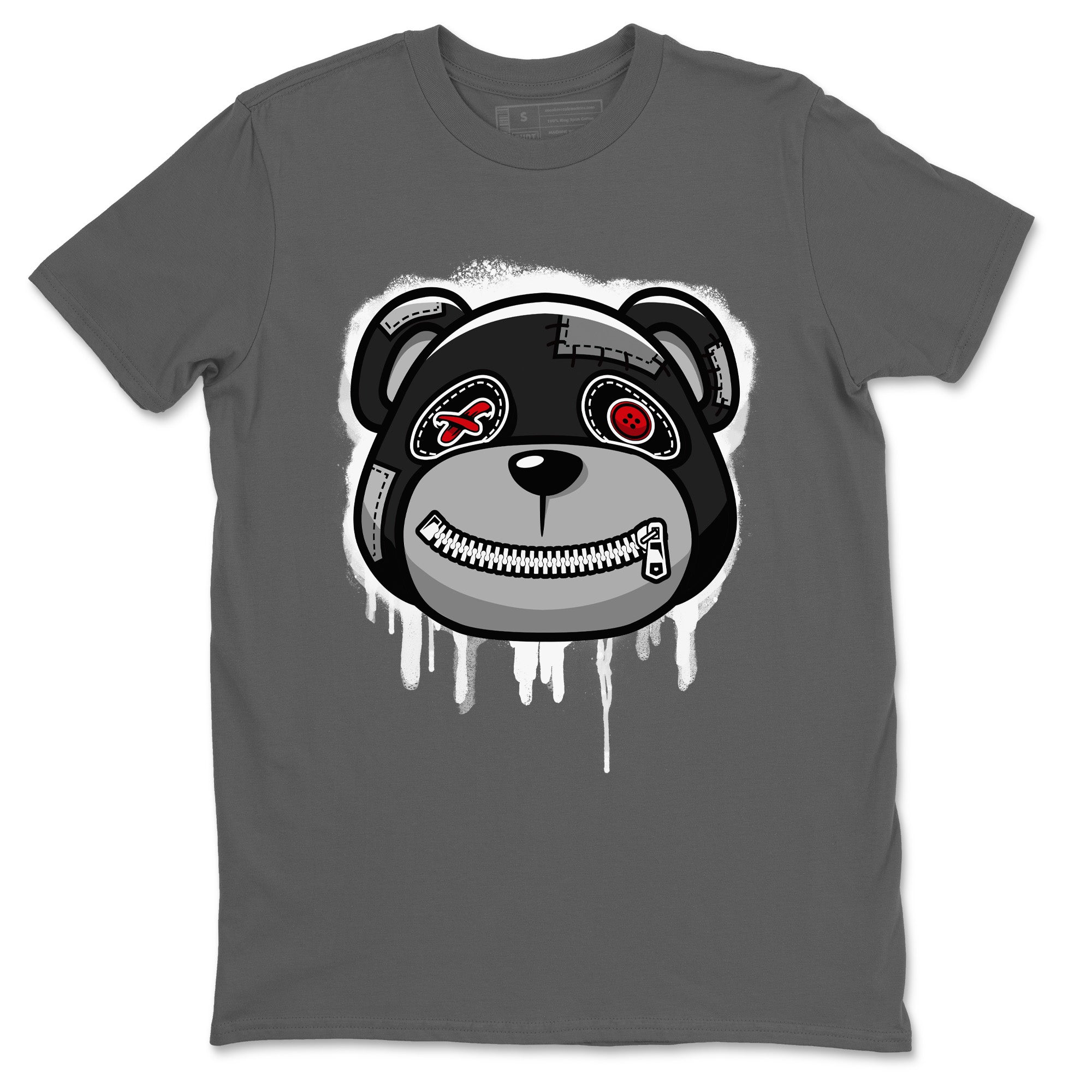 Bear Face Unisex Tops - Air Jordan 4 Black Canvas