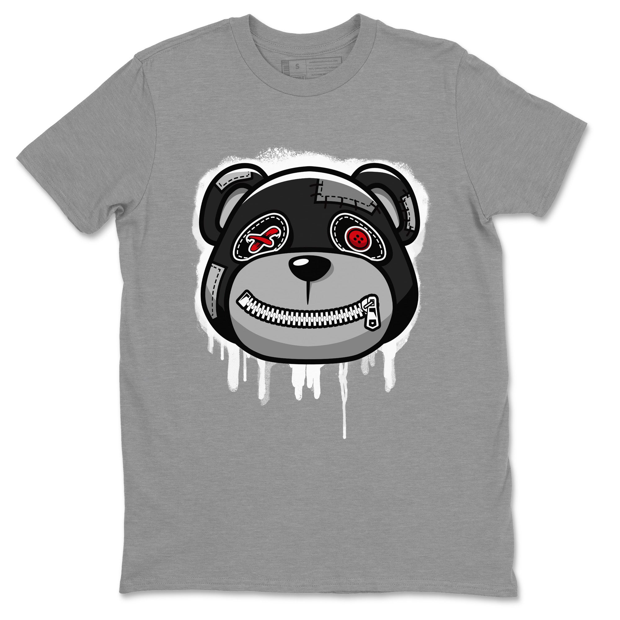 Bear Face Unisex Tops - Air Jordan 4 Black Canvas