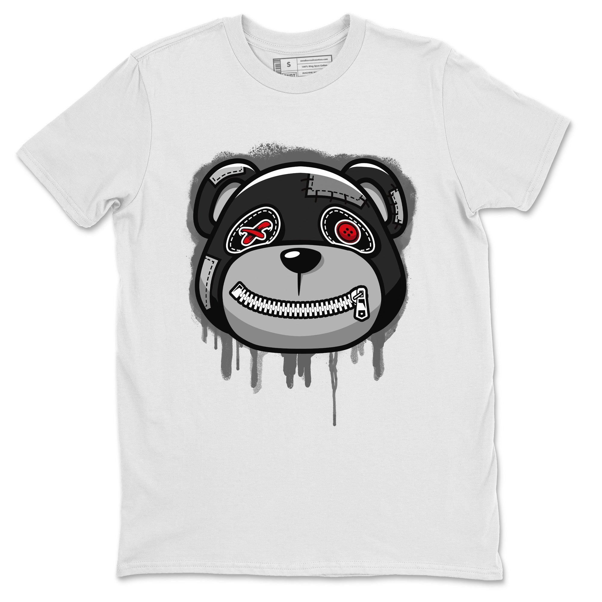Bear Face Unisex Tops - Air Jordan 4 Black Canvas