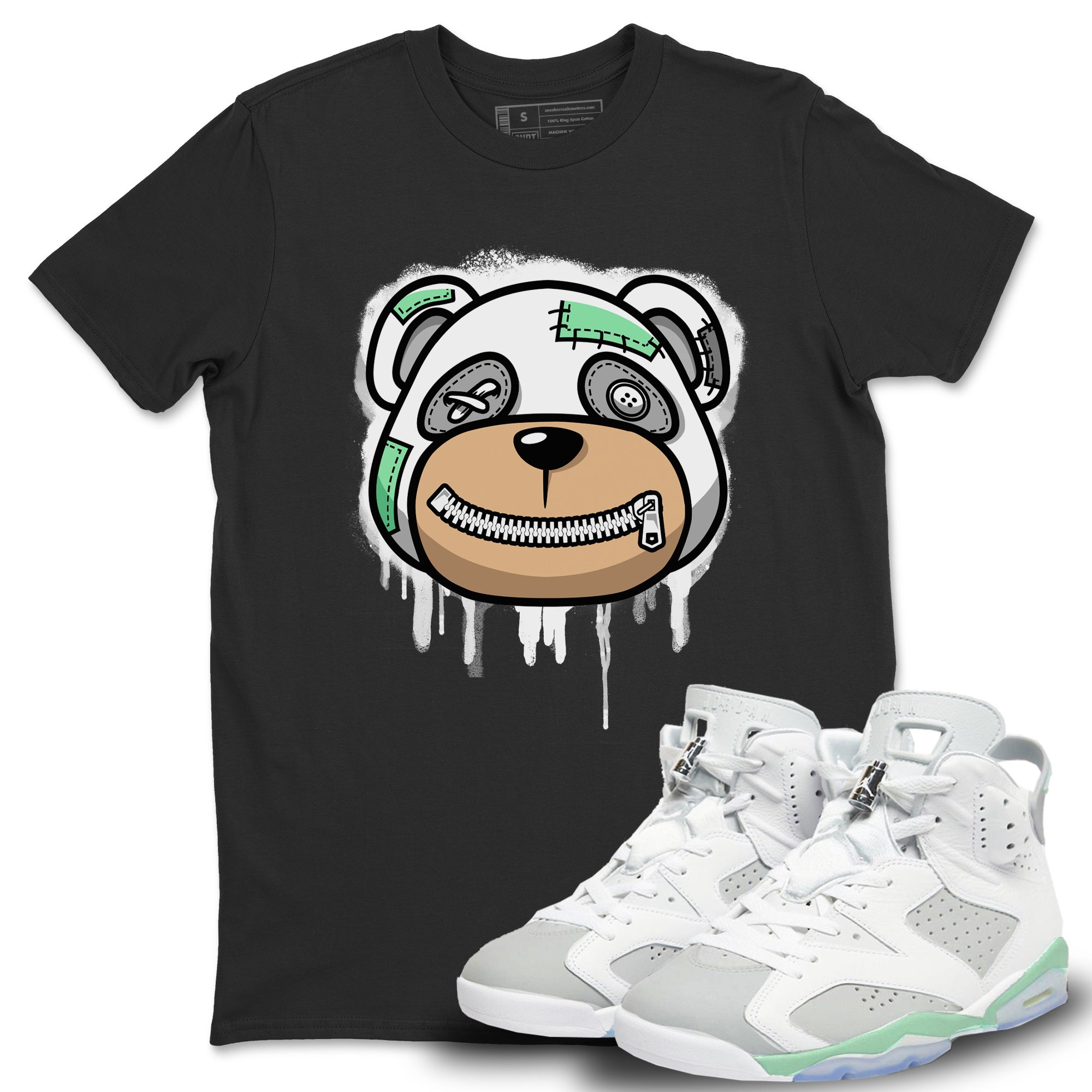Bear Face Unisex Tops - Air Jordan 6 Mint Foam