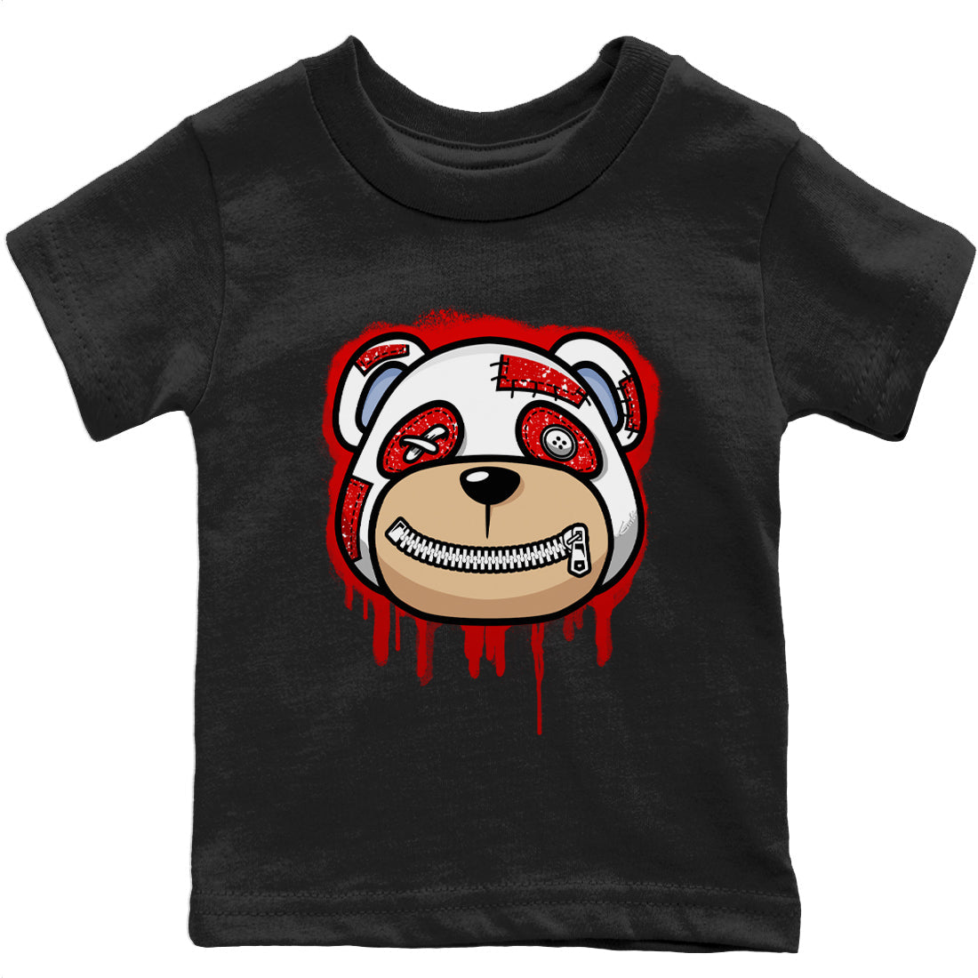 Bear Face Kids Tops - Air Jordan 6 Red Velvet Cookies