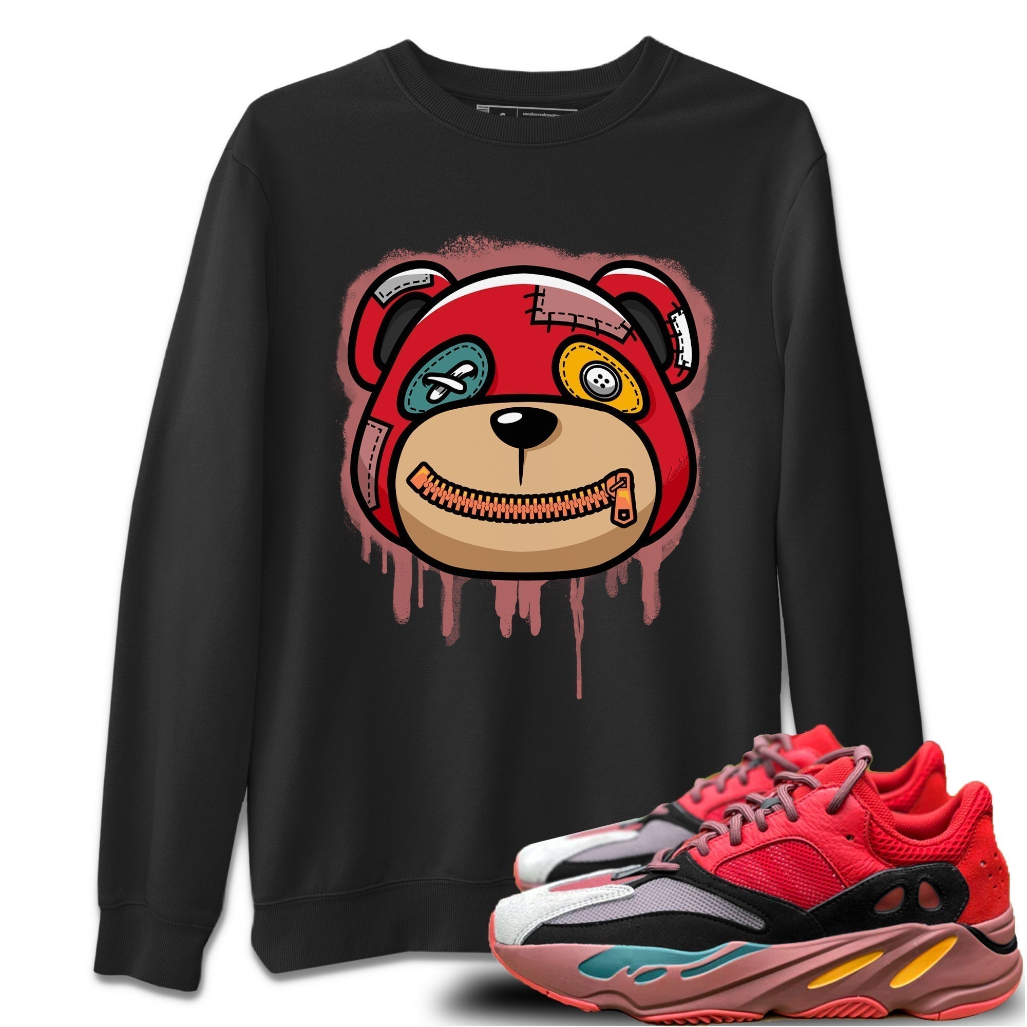 Bear Face Unisex Tops - Yeezy 700 Hi-Res Red