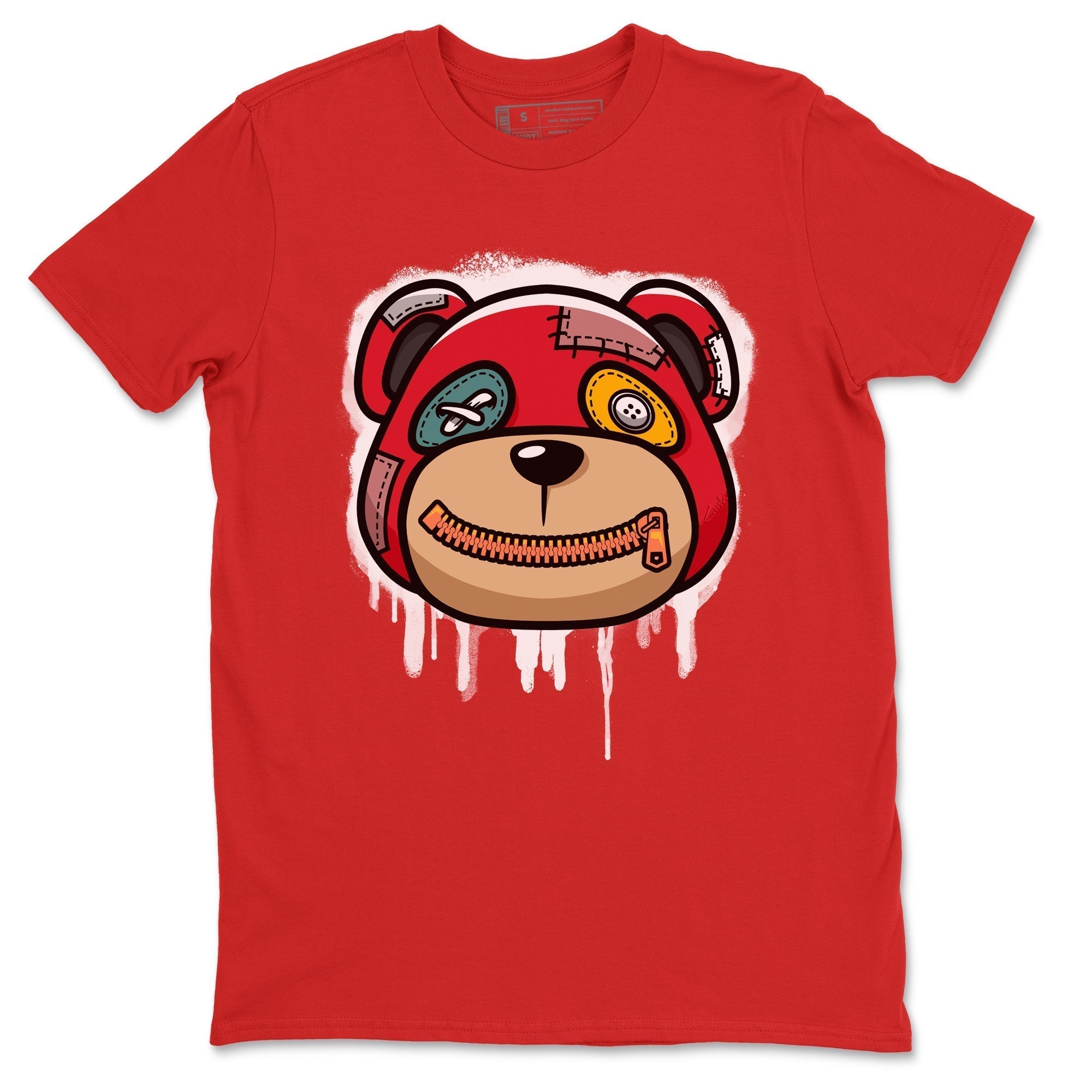 Bear Face Unisex Tops - Yeezy 700 Hi-Res Red