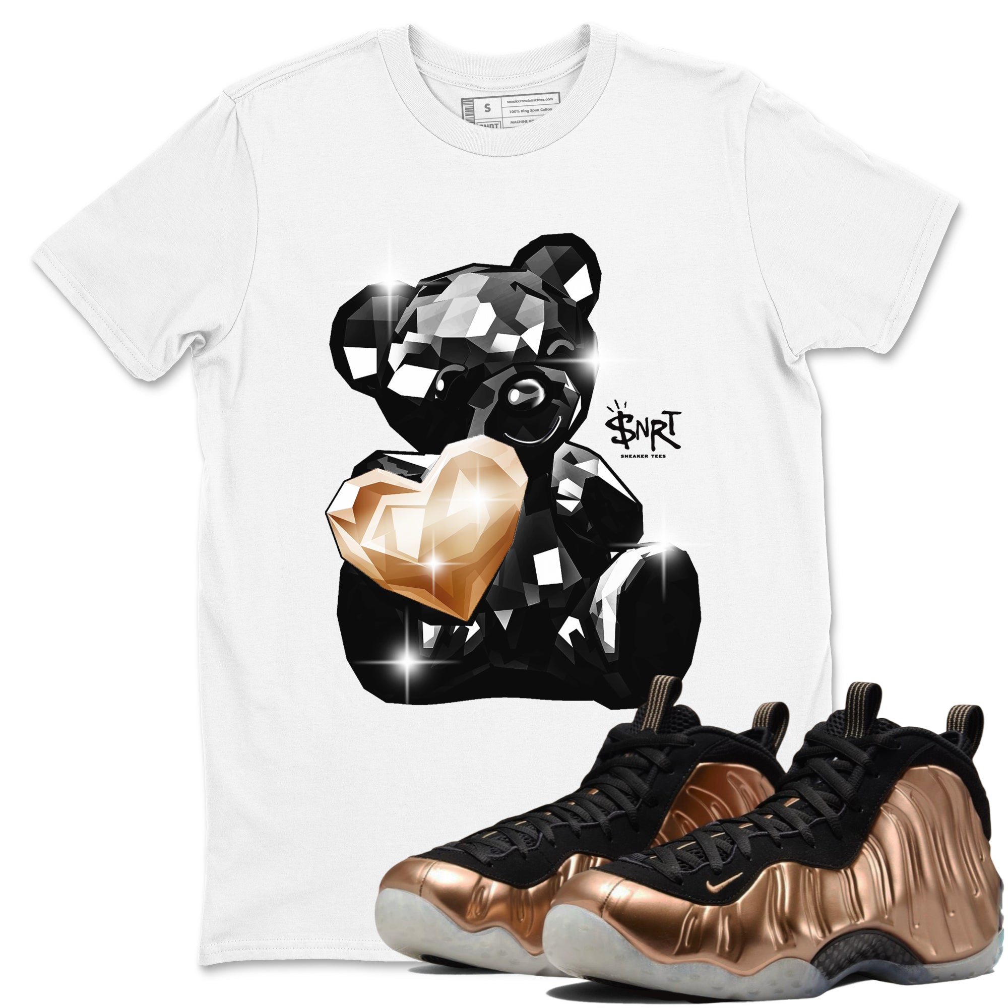 Bear Germs snkmatch Tees - Air Foamposite One Metallic Copper