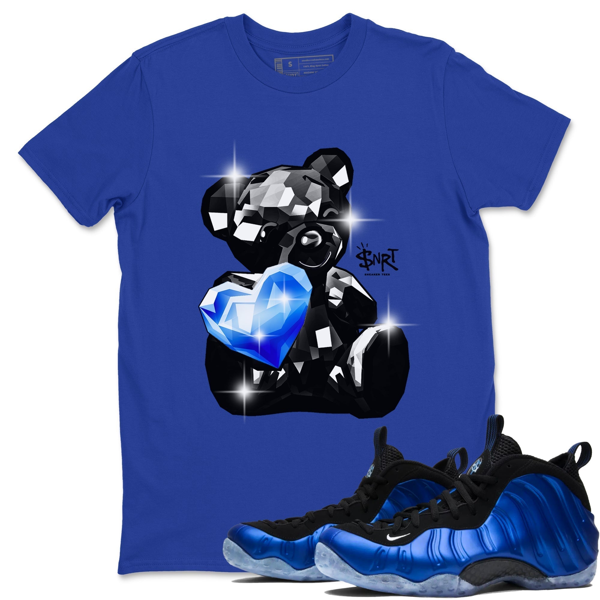 Bear Germs snkmatch Tees - Air Foamposite One Royal