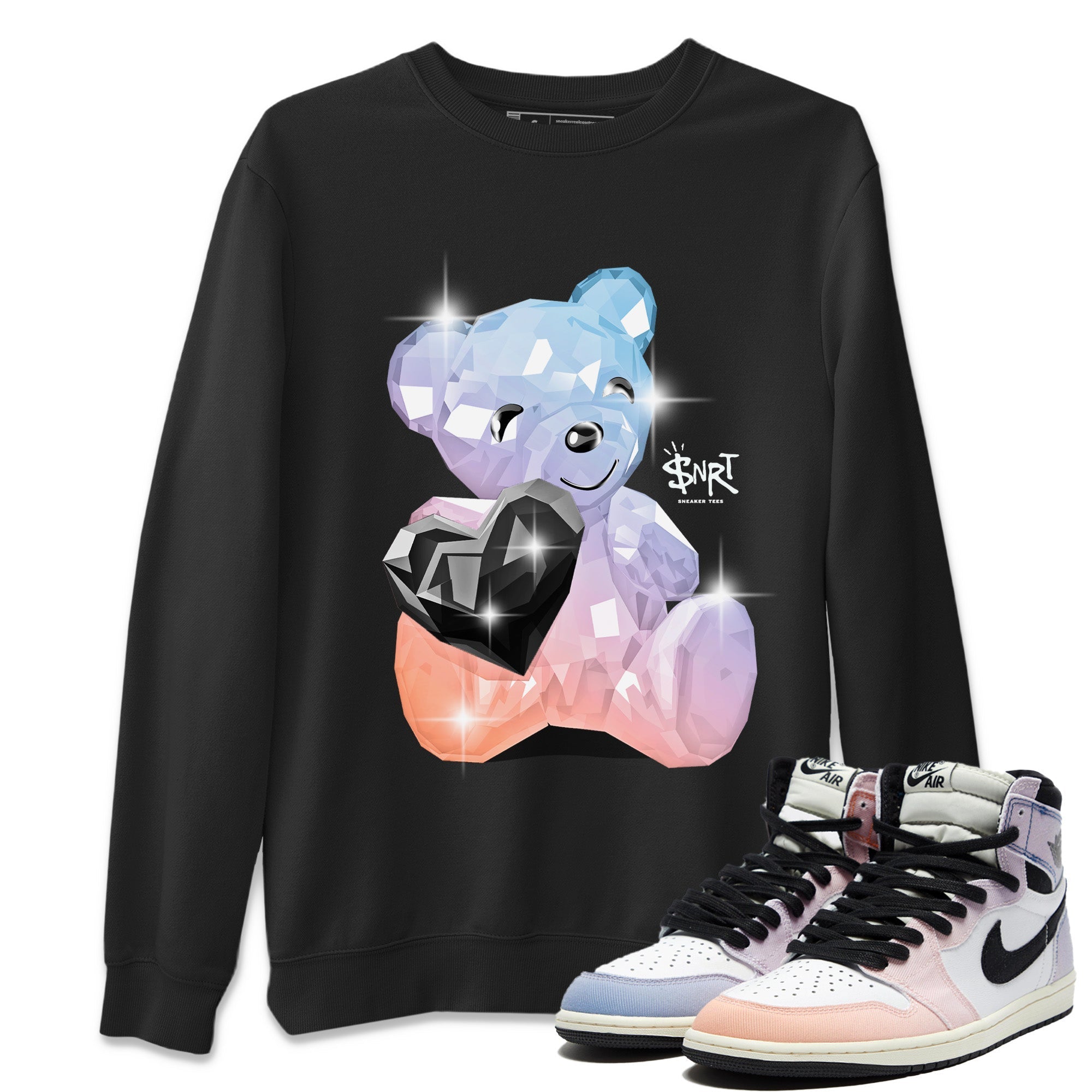 Bear Germs Unisex Tops - Air Jordan 1 Skyline