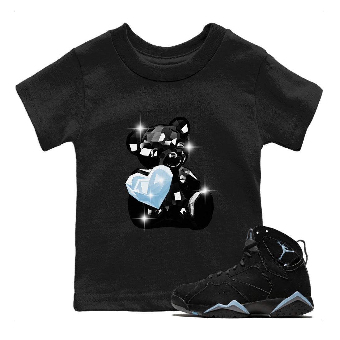 Bear Germs Kids Tops - Air Jordan 7 Chambray