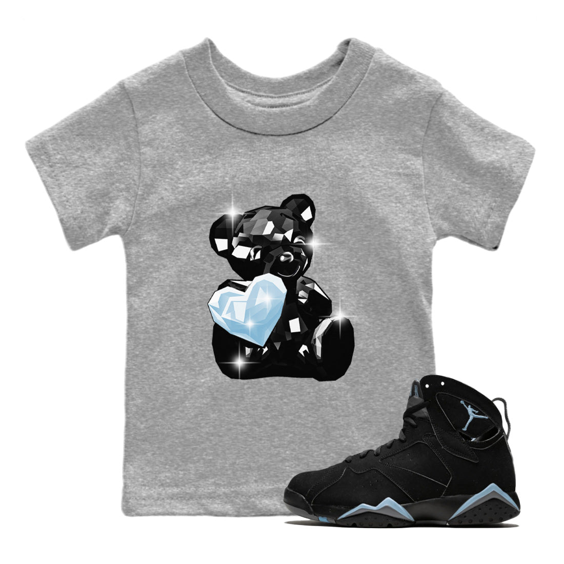Bear Germs Kids Tops - Air Jordan 7 Chambray
