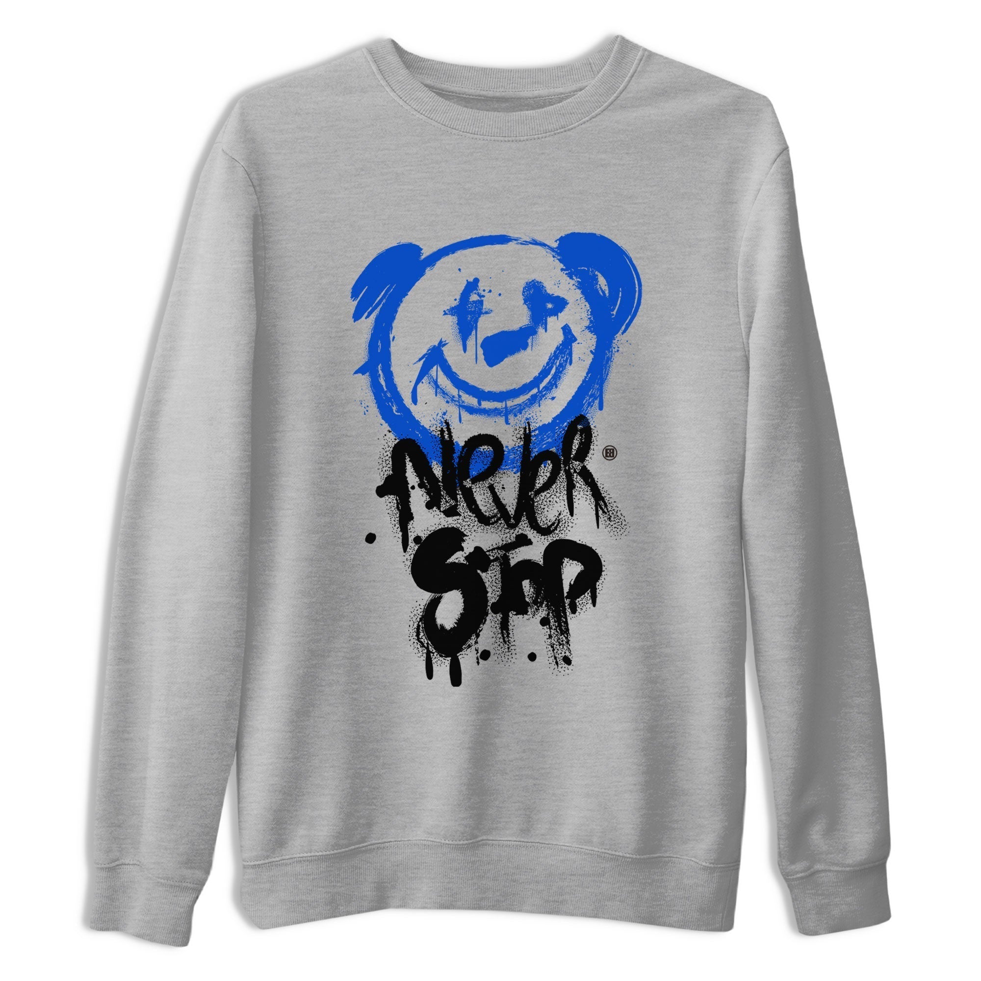 Bear Never Stop snkmatch Tee - Air Jordan 1 Royal Reimagined