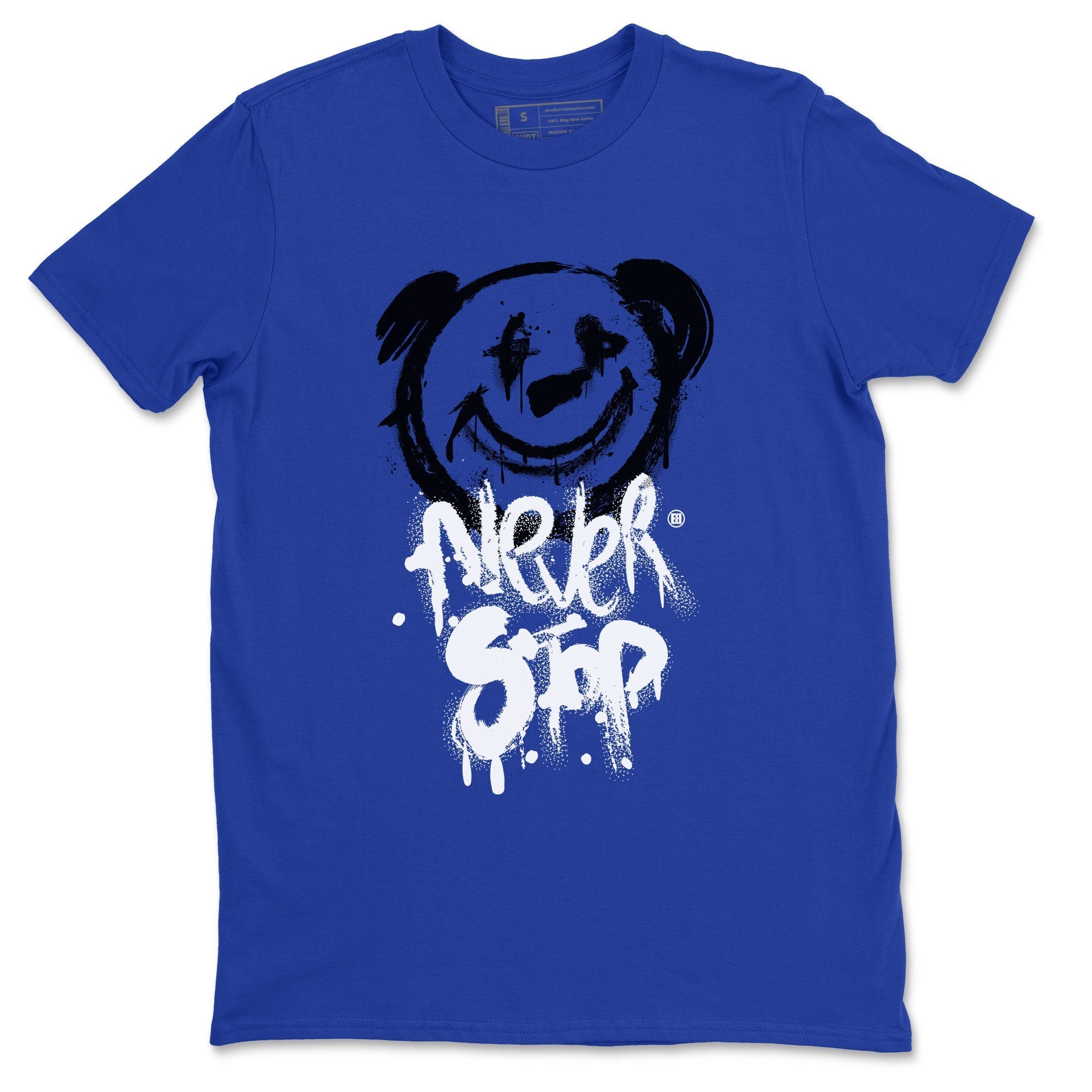 Bear Never Stop snkmatch Tee - Air Jordan 1 Royal Reimagined