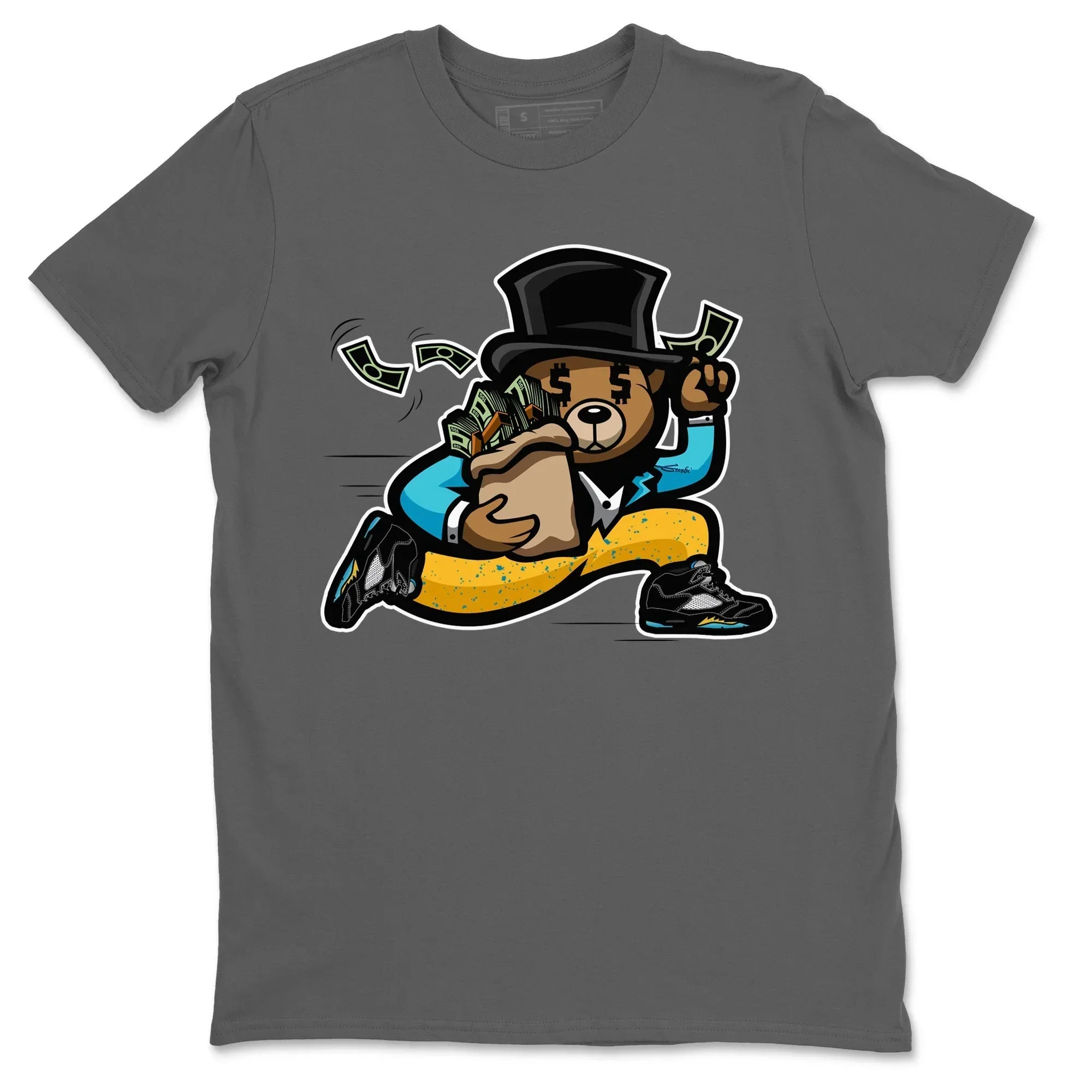 Bear Steals Unisex Tops - Air Jordan 5 Aqua