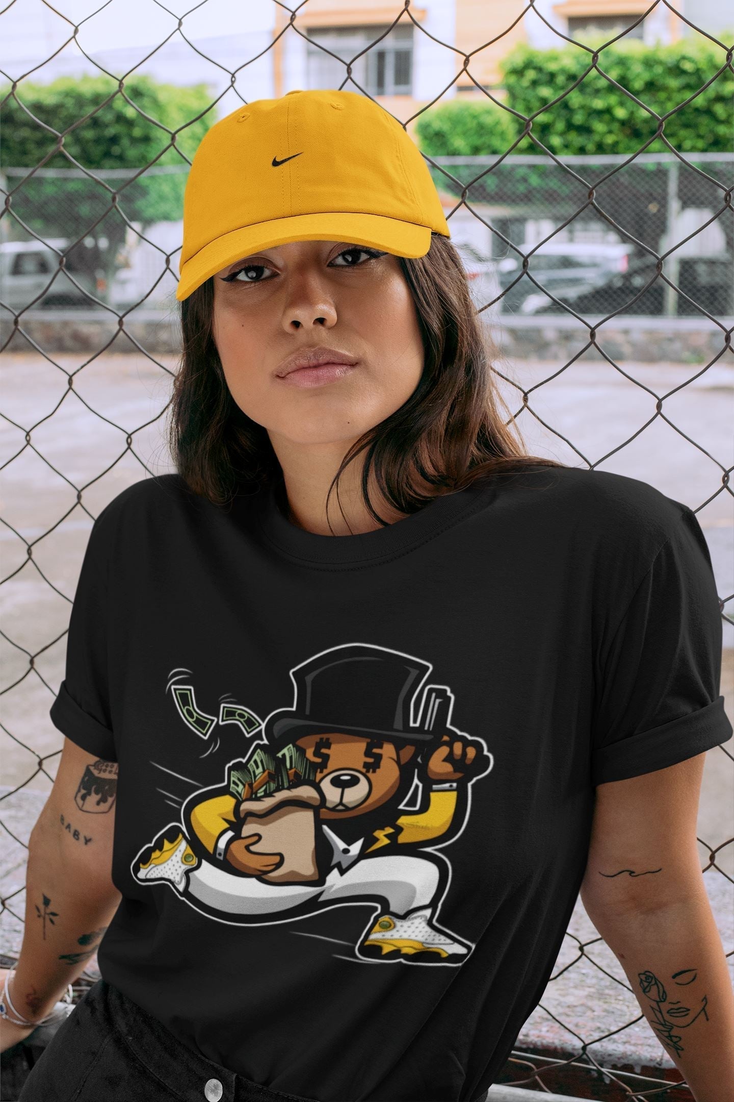 Bear Steals Unisex Tops - Air Jordan 13 Del Sol