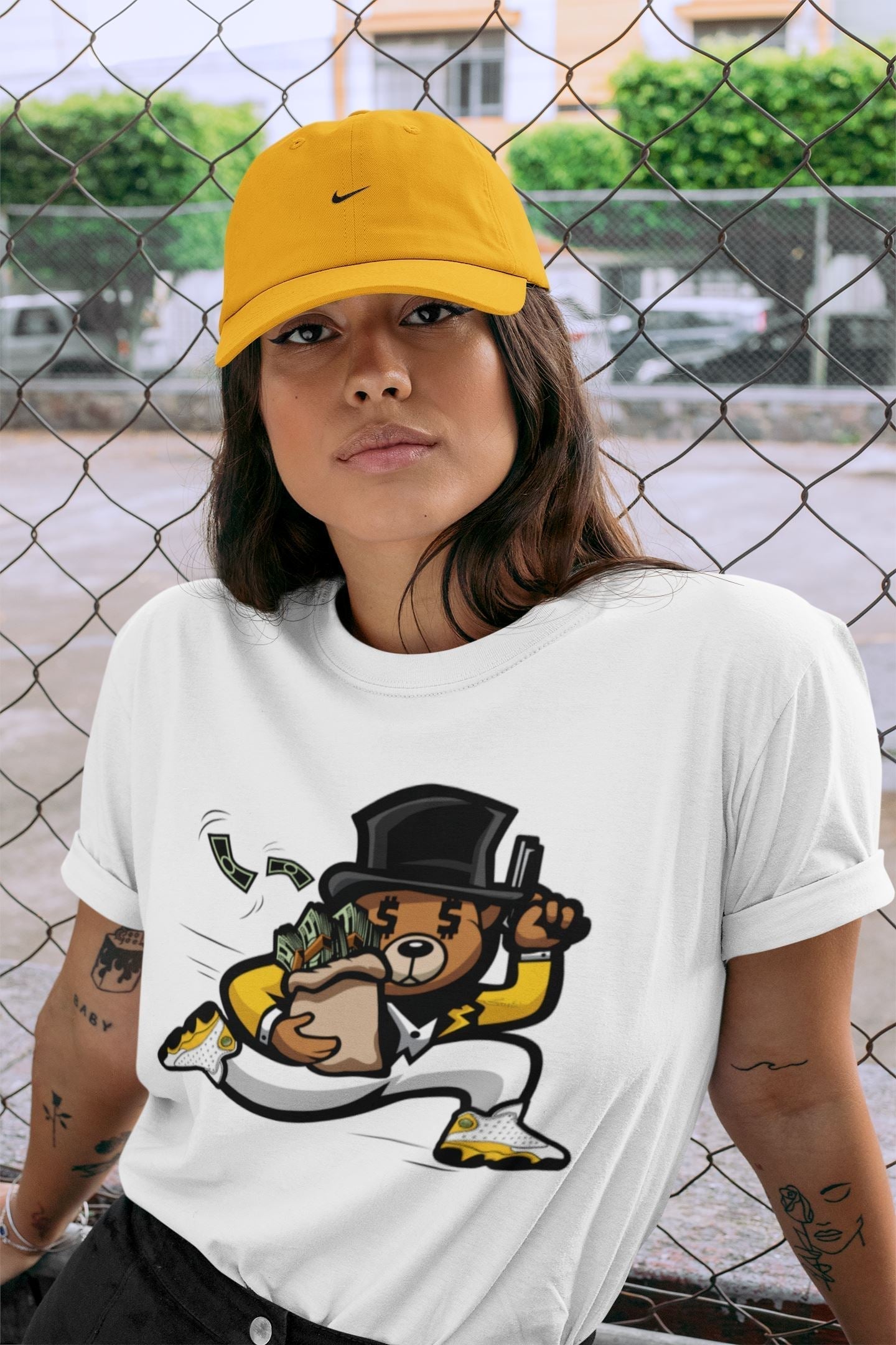 Bear Steals Unisex Tops - Air Jordan 13 Del Sol