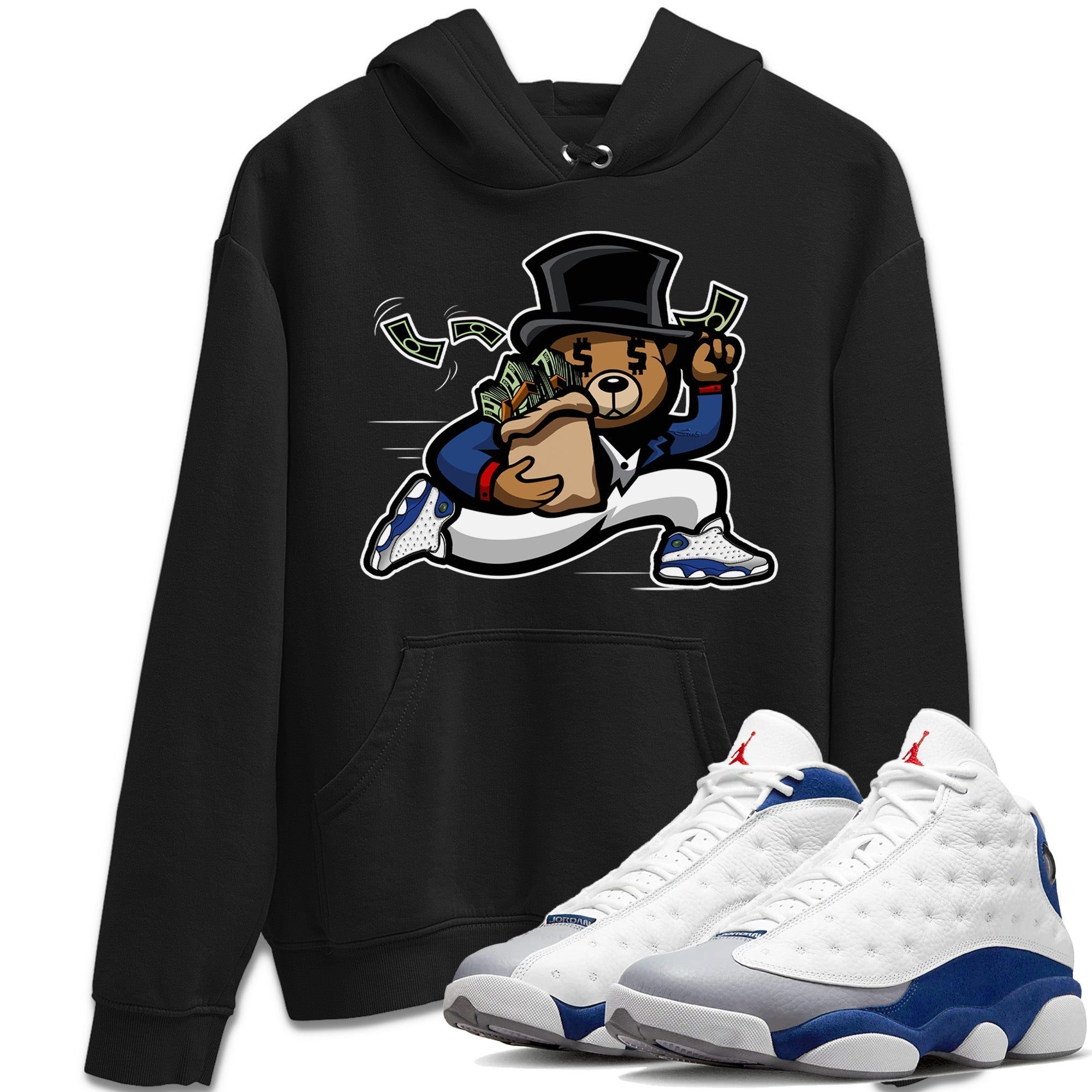 Bear Steals Unisex Tops - Air Jordan 13 French Blue