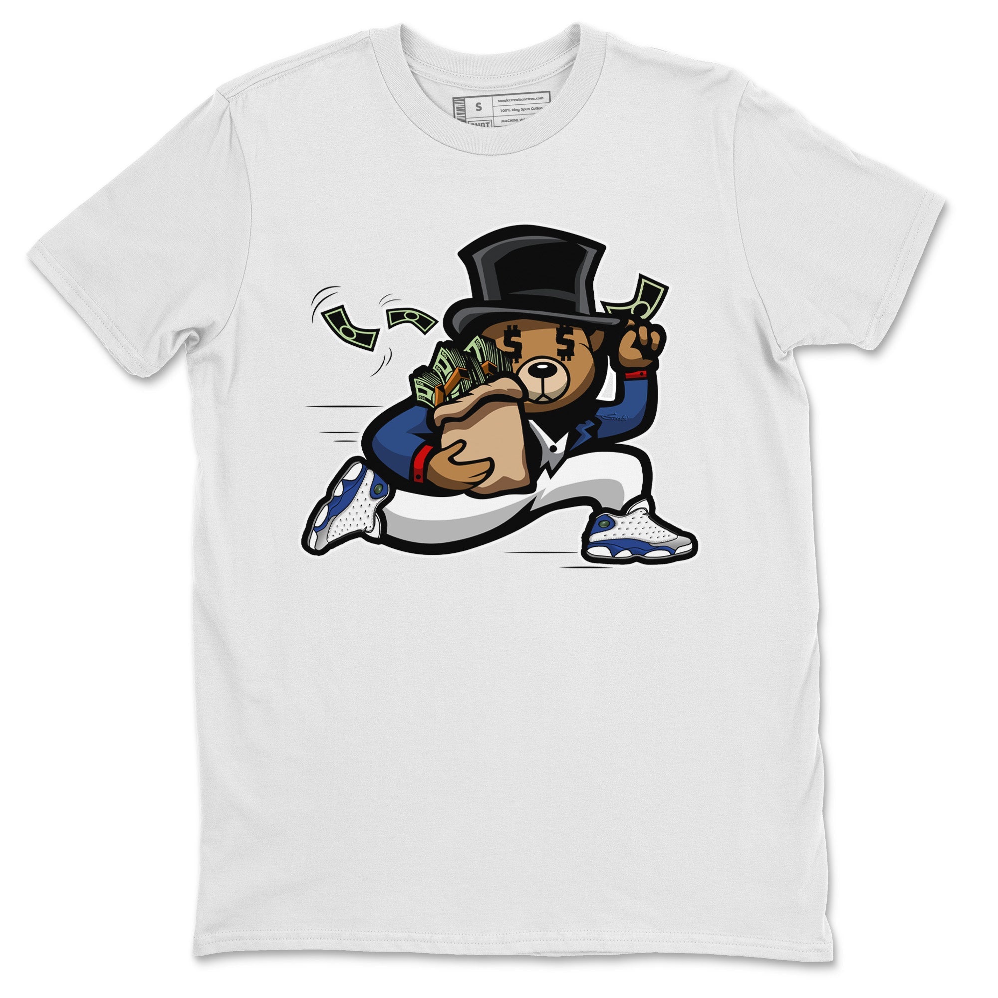 Bear Steals Unisex Tops - Air Jordan 13 French Blue