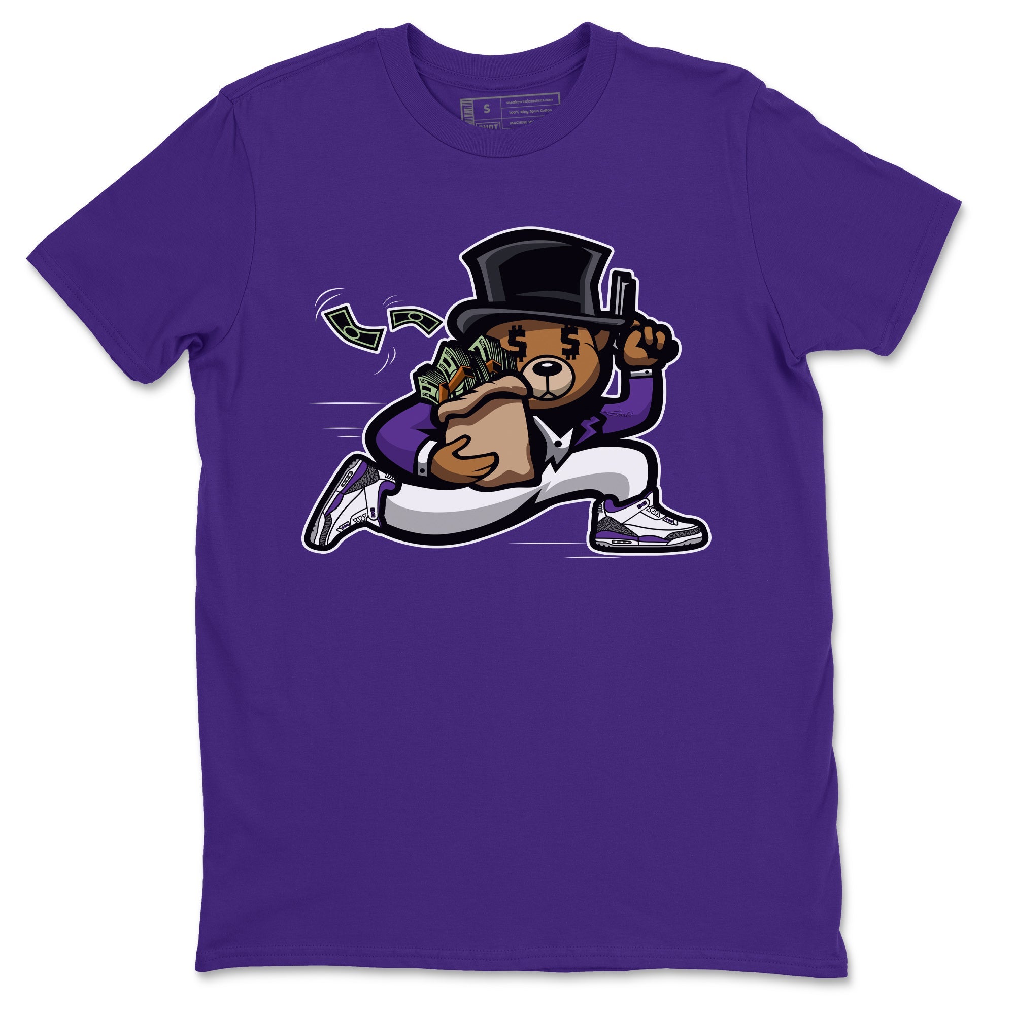 Bear Steals Unisex Tops - Air Jordan 3 Dark Iris