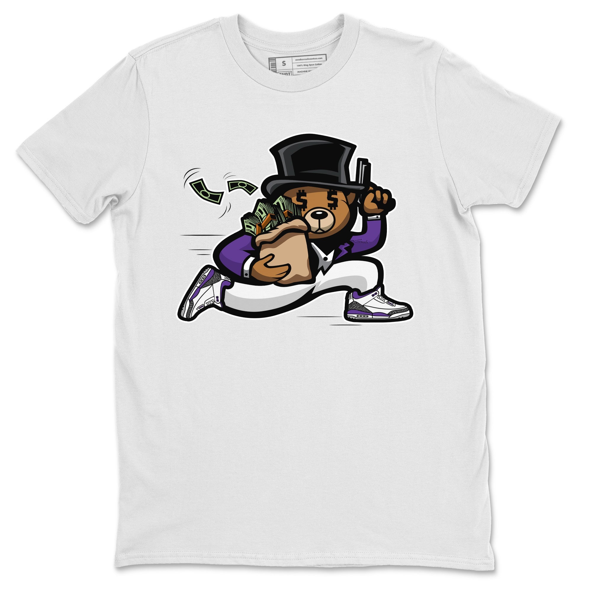 Bear Steals Unisex Tops - Air Jordan 3 Dark Iris