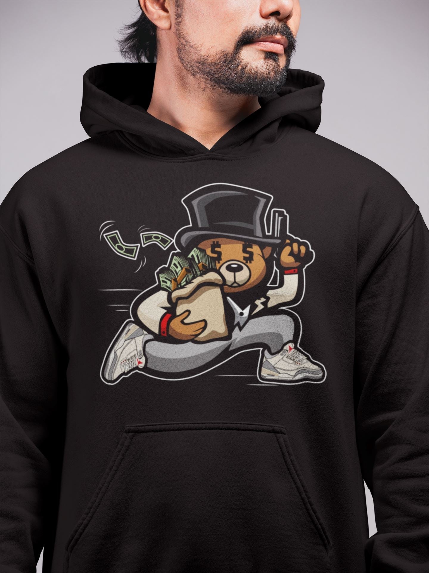 Bear Steals Unisex Tops - Air Jordan 3 Muslin
