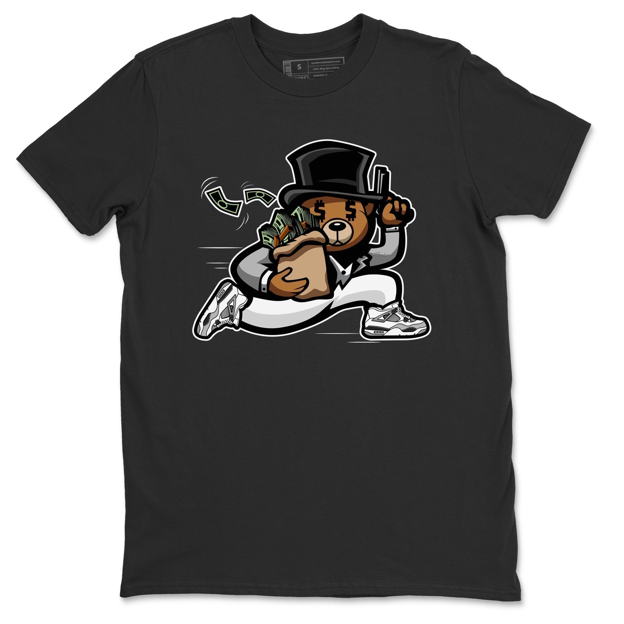 Bear Steals Unisex Tops - Air Jordan 4 Military Black