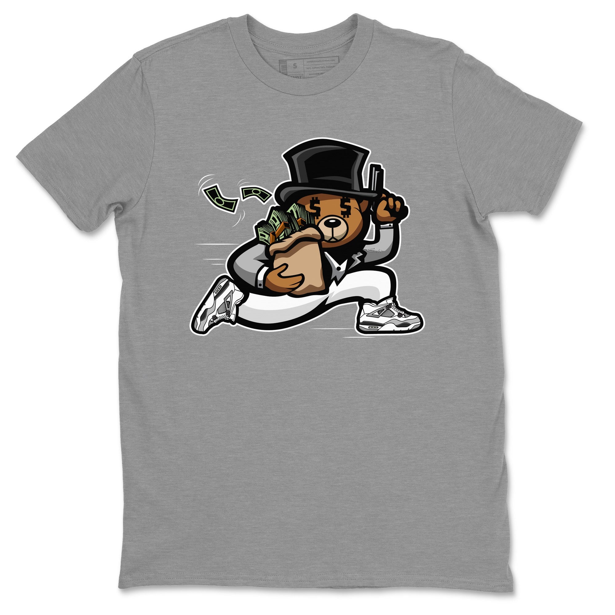 Bear Steals Unisex Tops - Air Jordan 4 Military Black