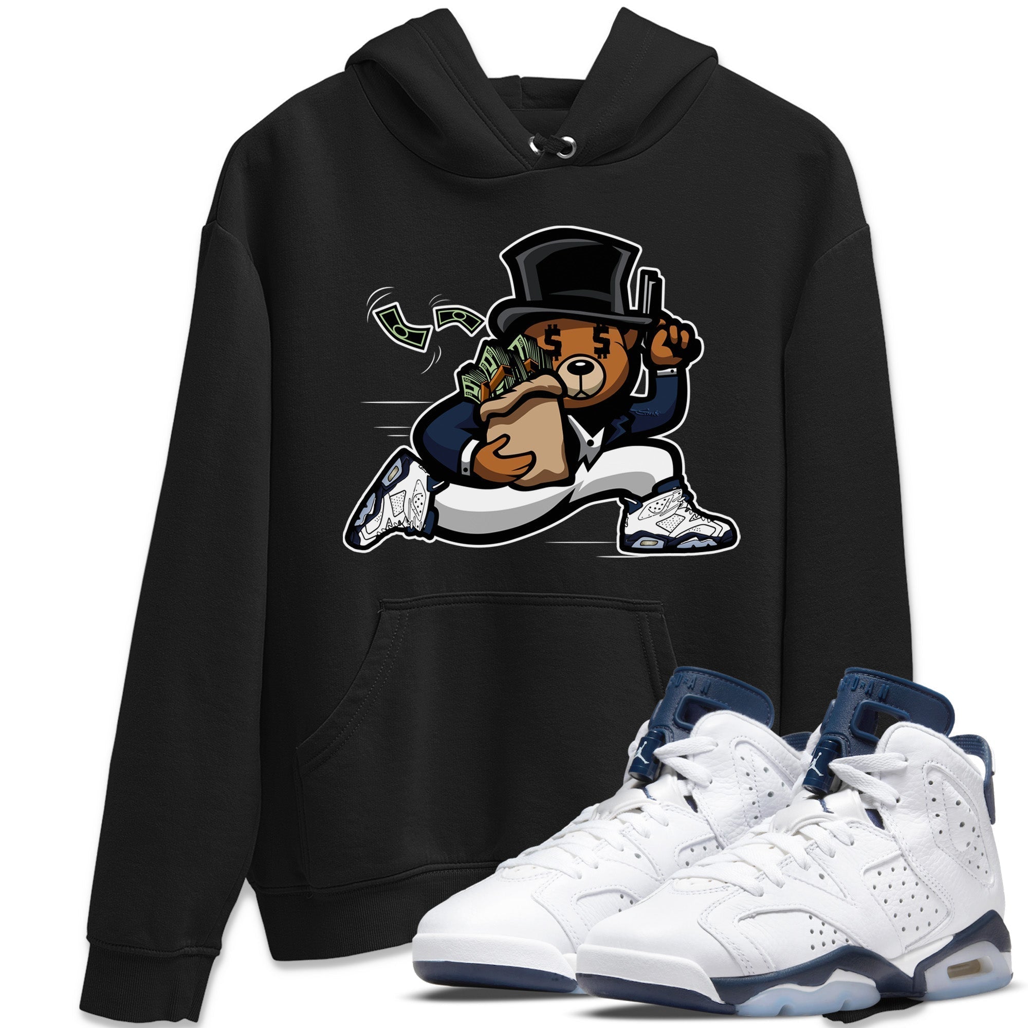 Bear Steals Unisex Tops - Air Jordan 6 Midnight Navy