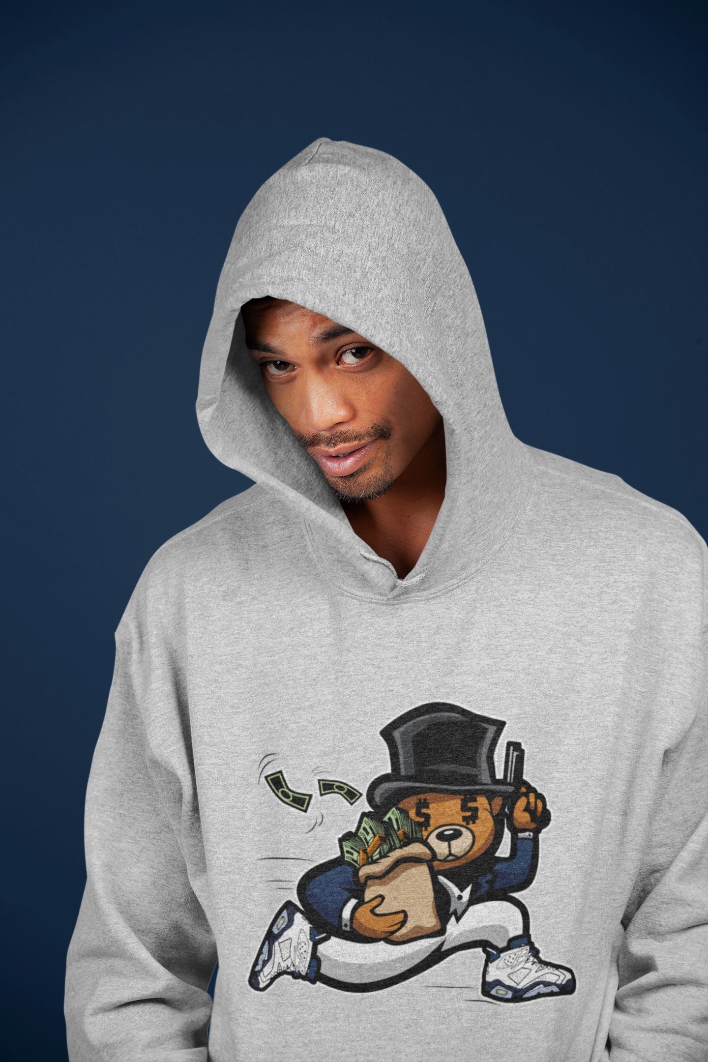 Bear Steals Unisex Tops - Air Jordan 6 Midnight Navy