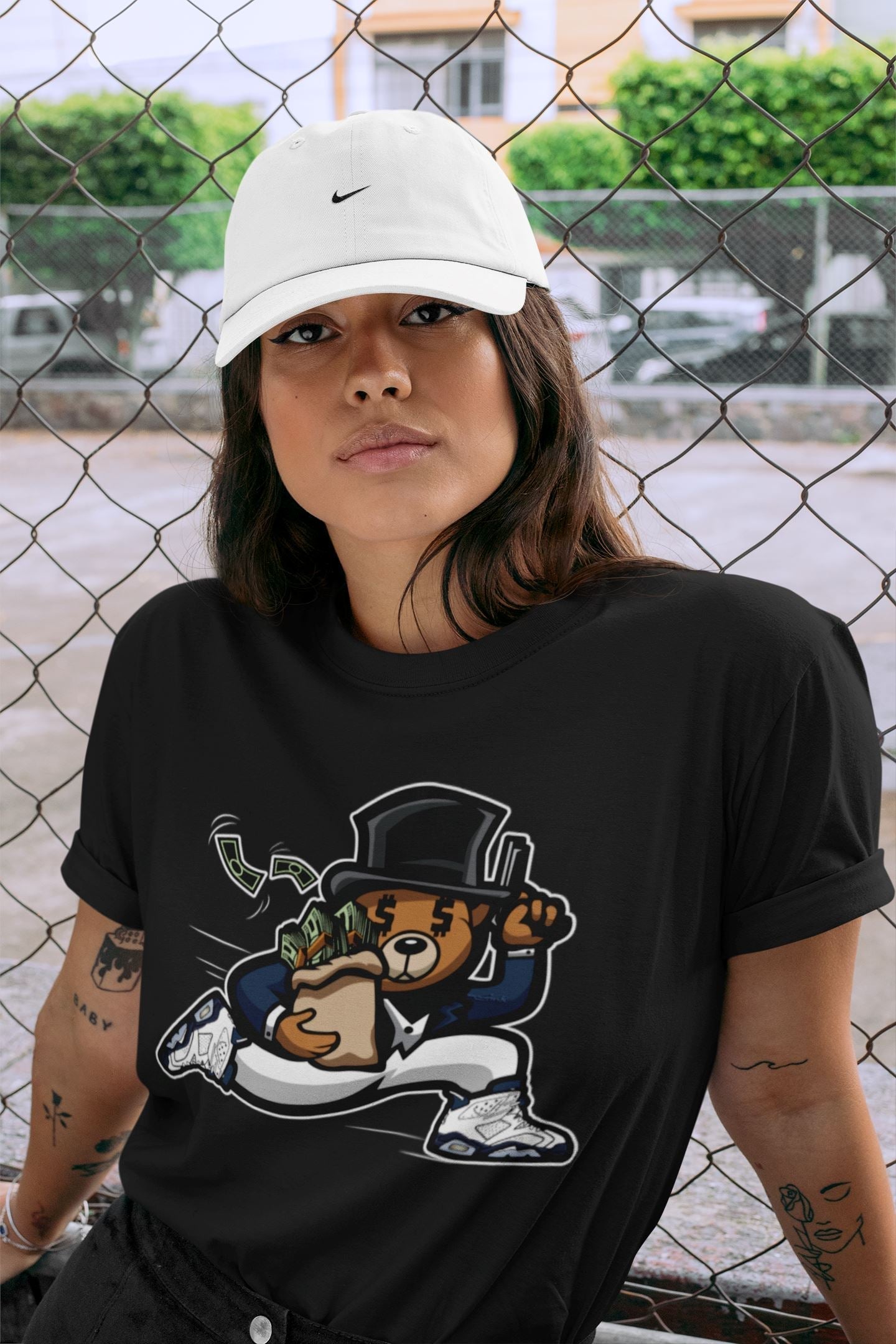 Bear Steals Unisex Tops - Air Jordan 6 Midnight Navy