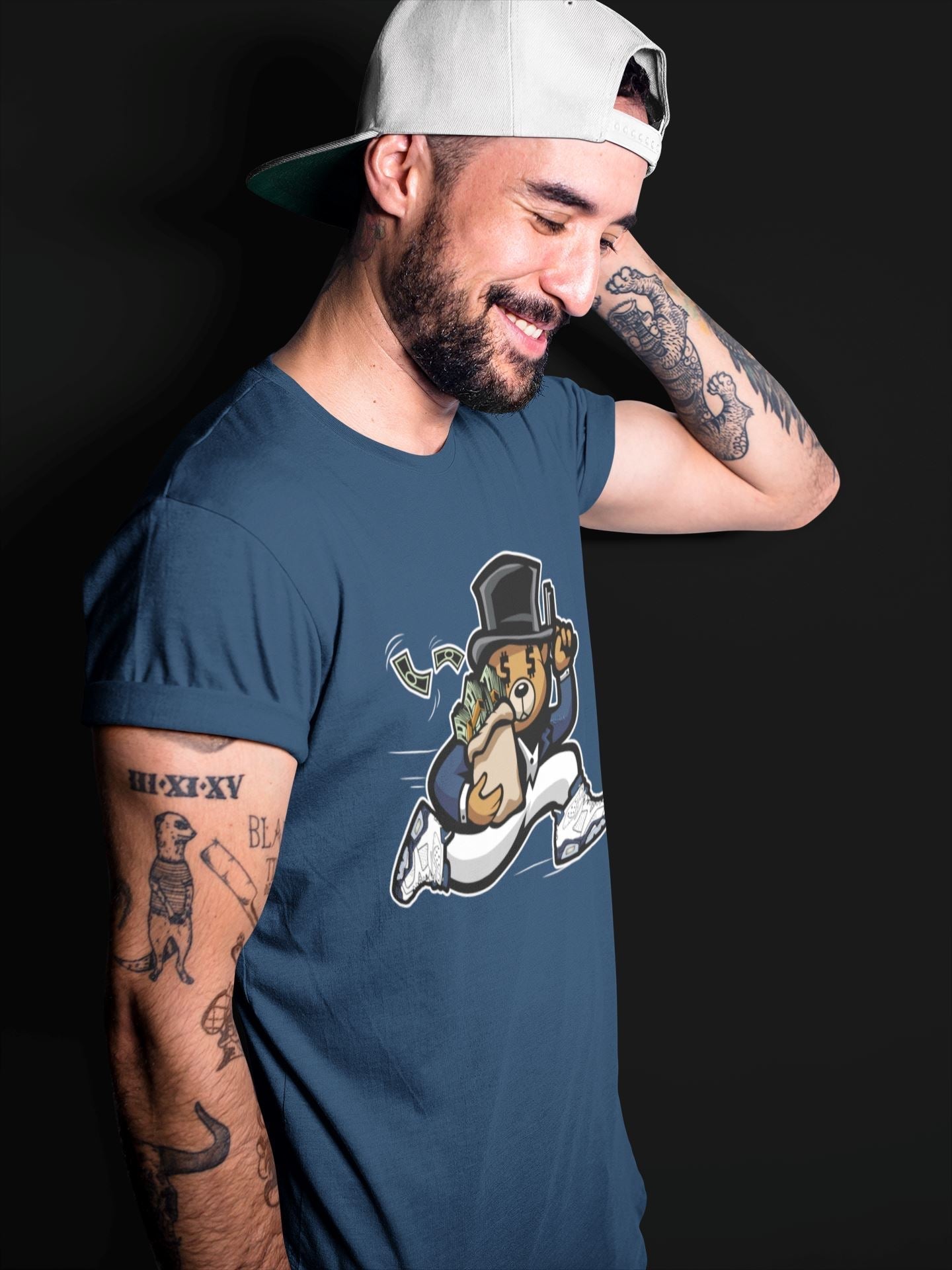 Bear Steals Unisex Tops - Air Jordan 6 Midnight Navy