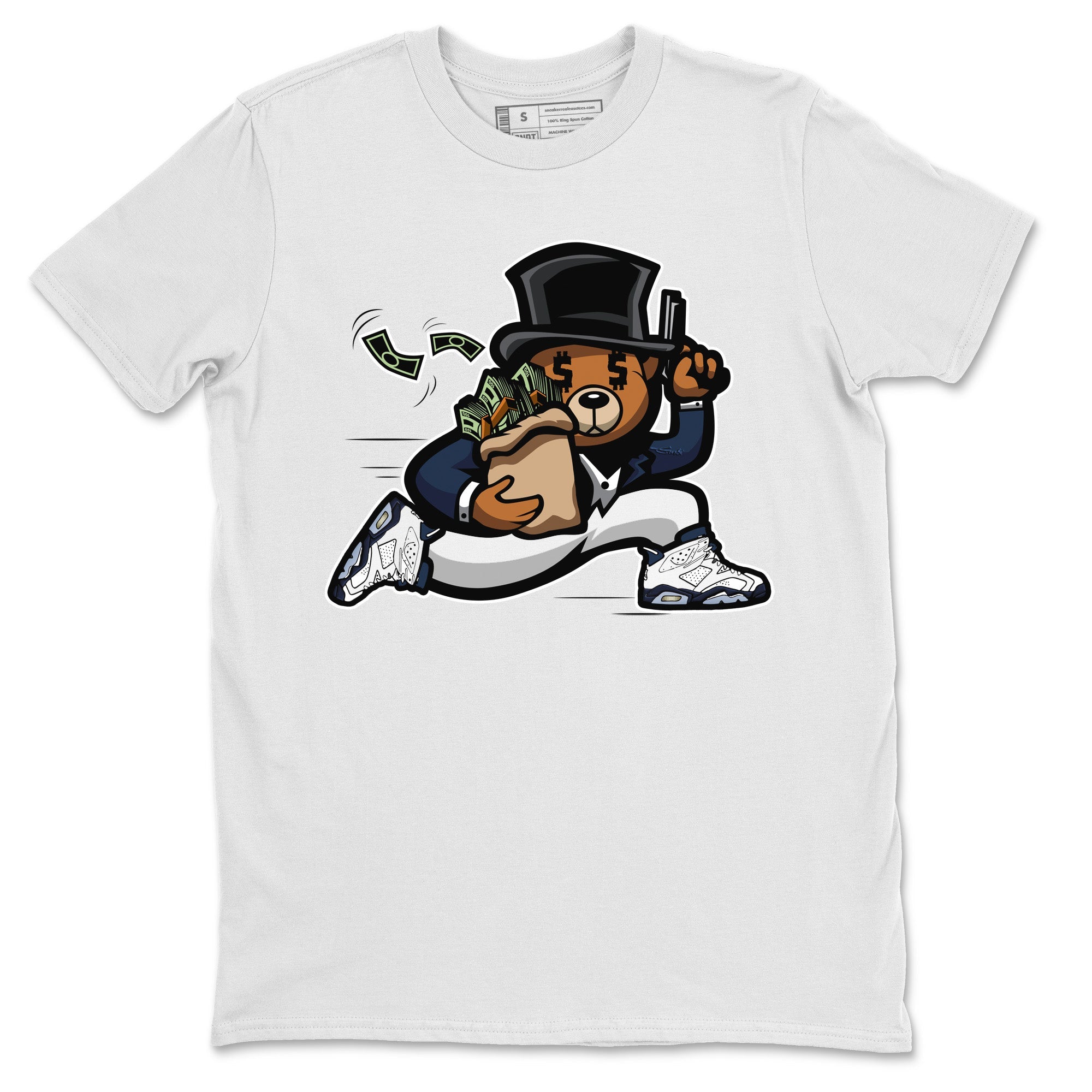 Bear Steals Unisex Tops - Air Jordan 6 Midnight Navy