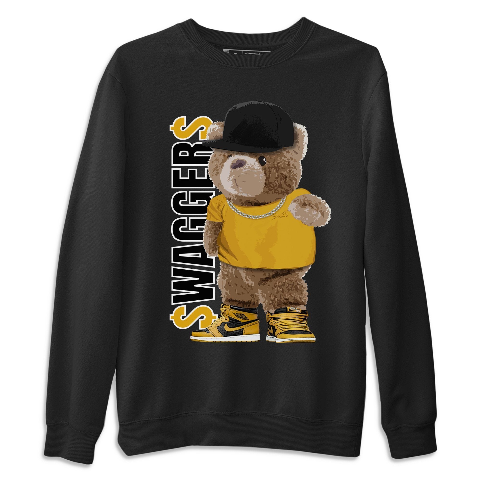 Bear Swaggers Unisex Tops - Air Jordan 1 Pollen