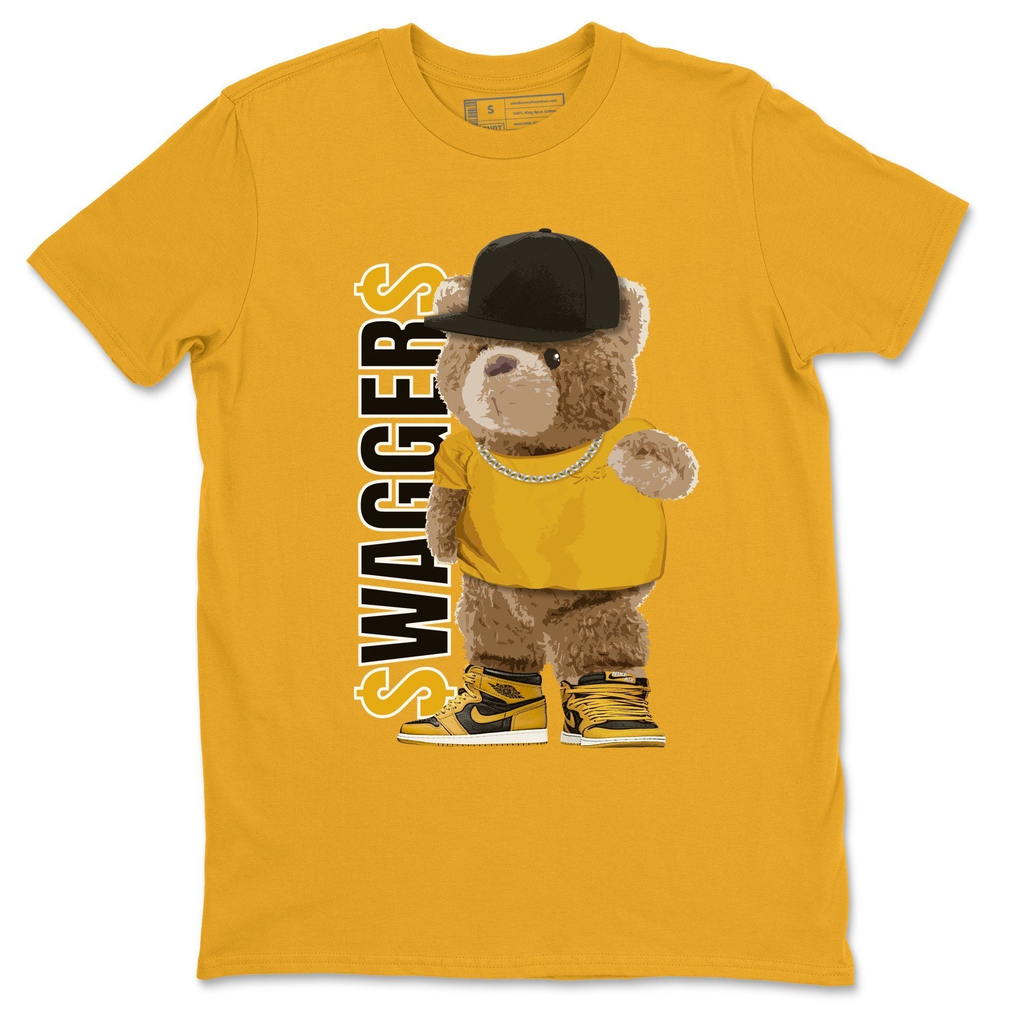 Bear Swaggers Unisex Tops - Air Jordan 1 Pollen