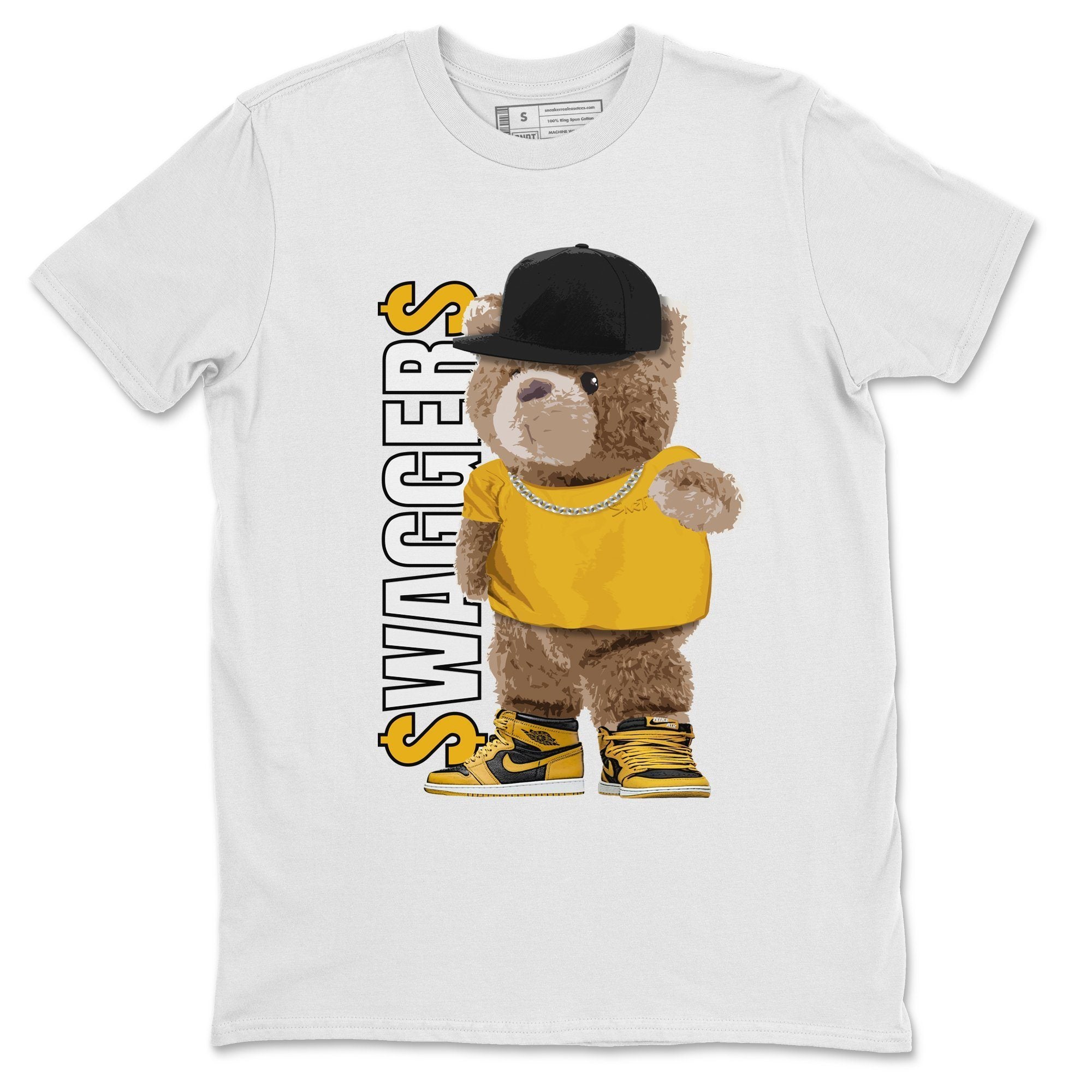 Bear Swaggers Unisex Tops - Air Jordan 1 Pollen
