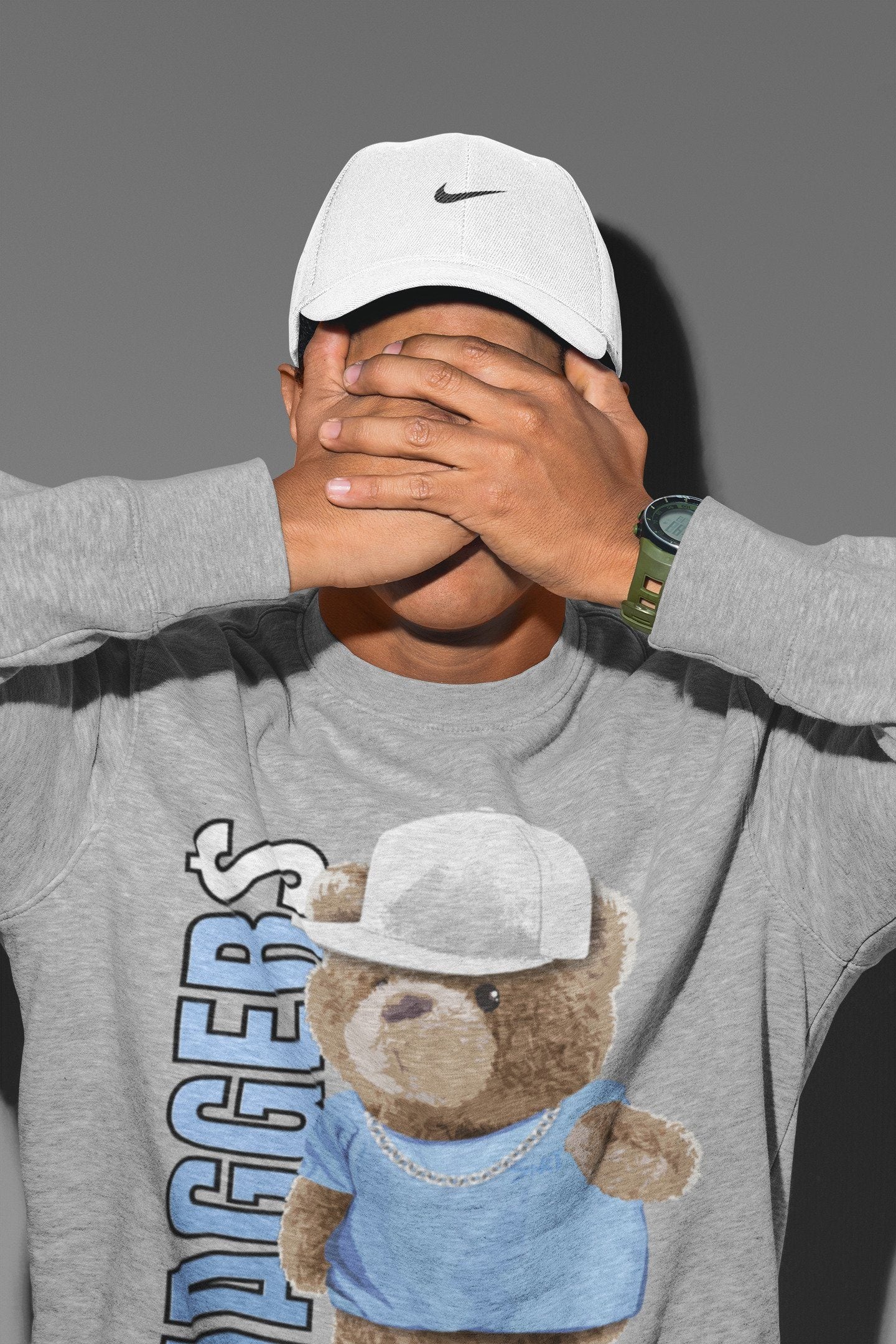 Bear Swaggers Unisex Tops - Air Jordan 1 University Blue