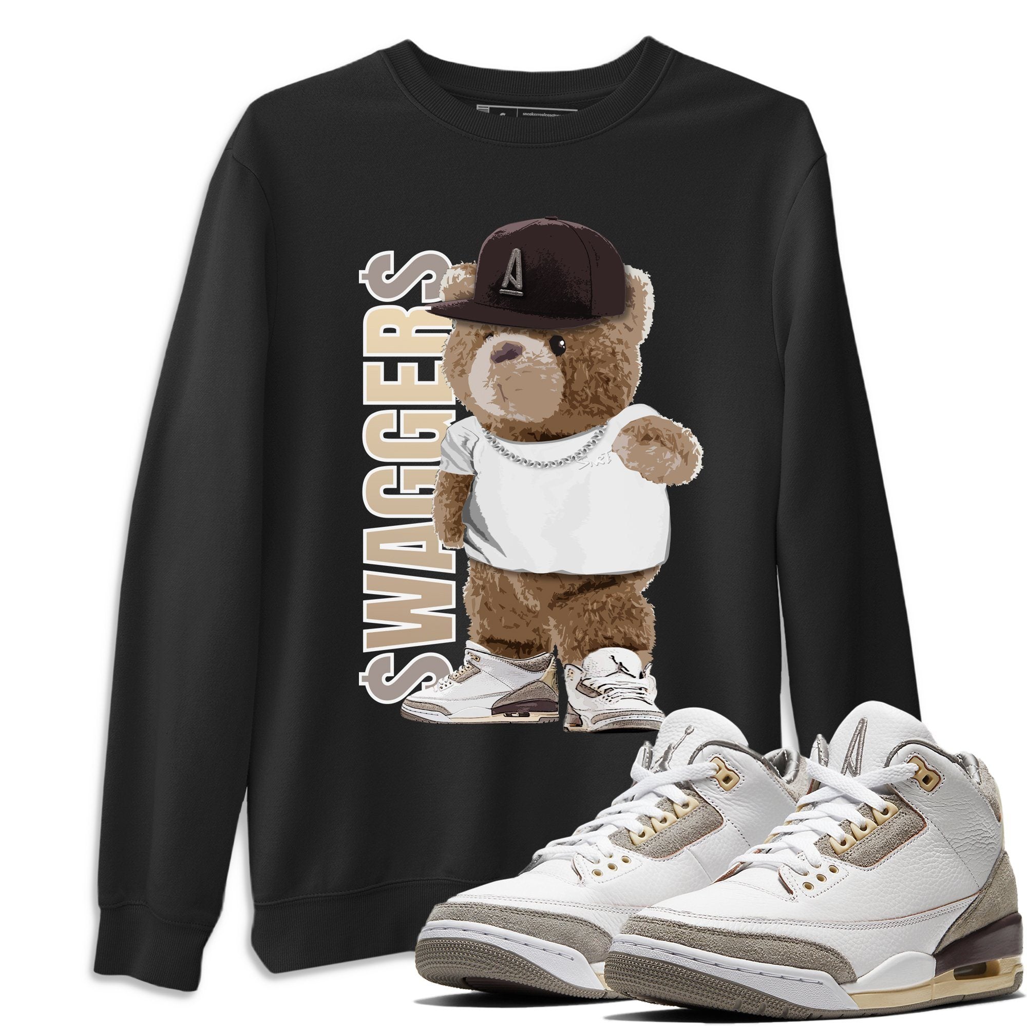 Bear Swaggers Unisex Tops - Air Jordan 3 A Ma Maniere
