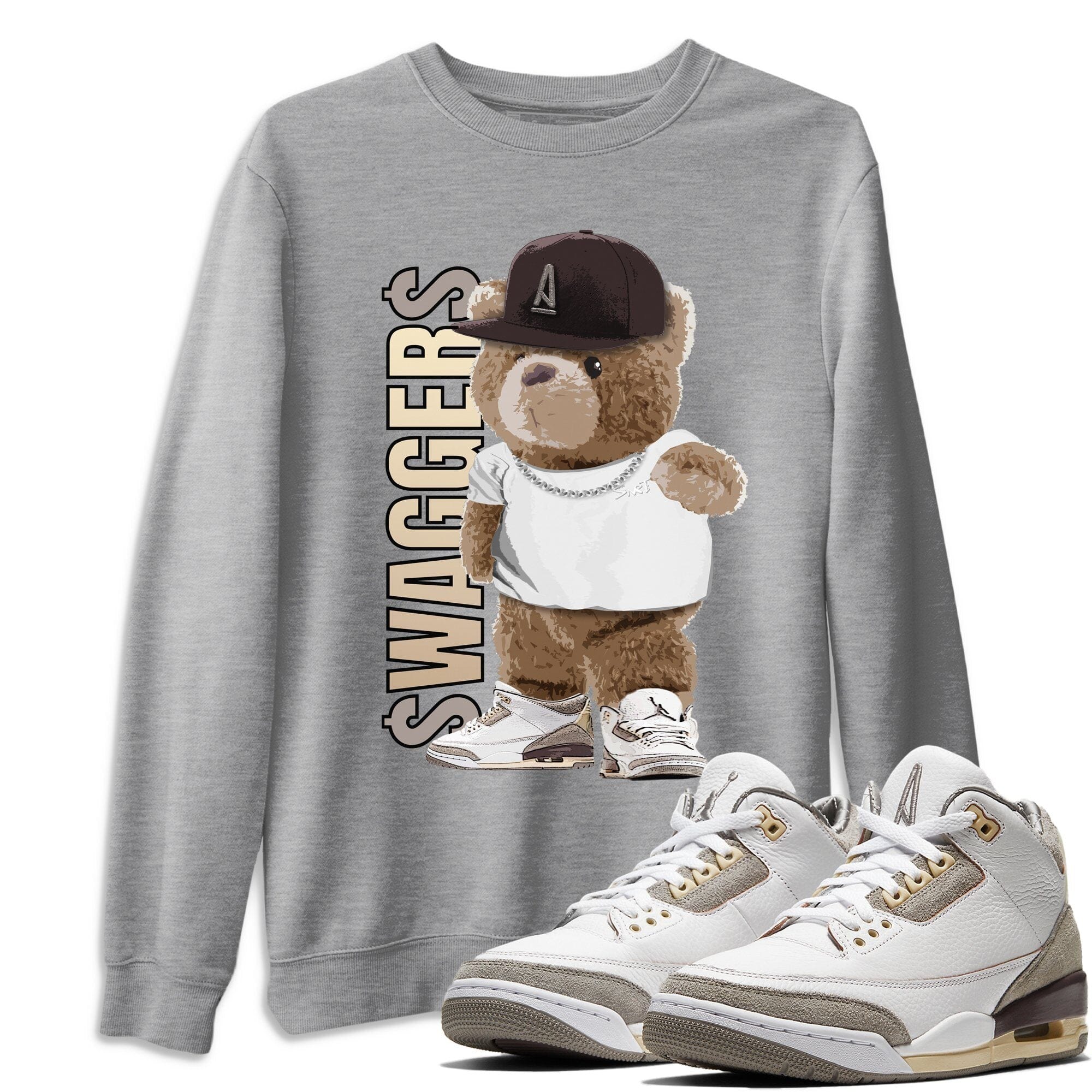 Bear Swaggers Unisex Tops - Air Jordan 3 A Ma Maniere
